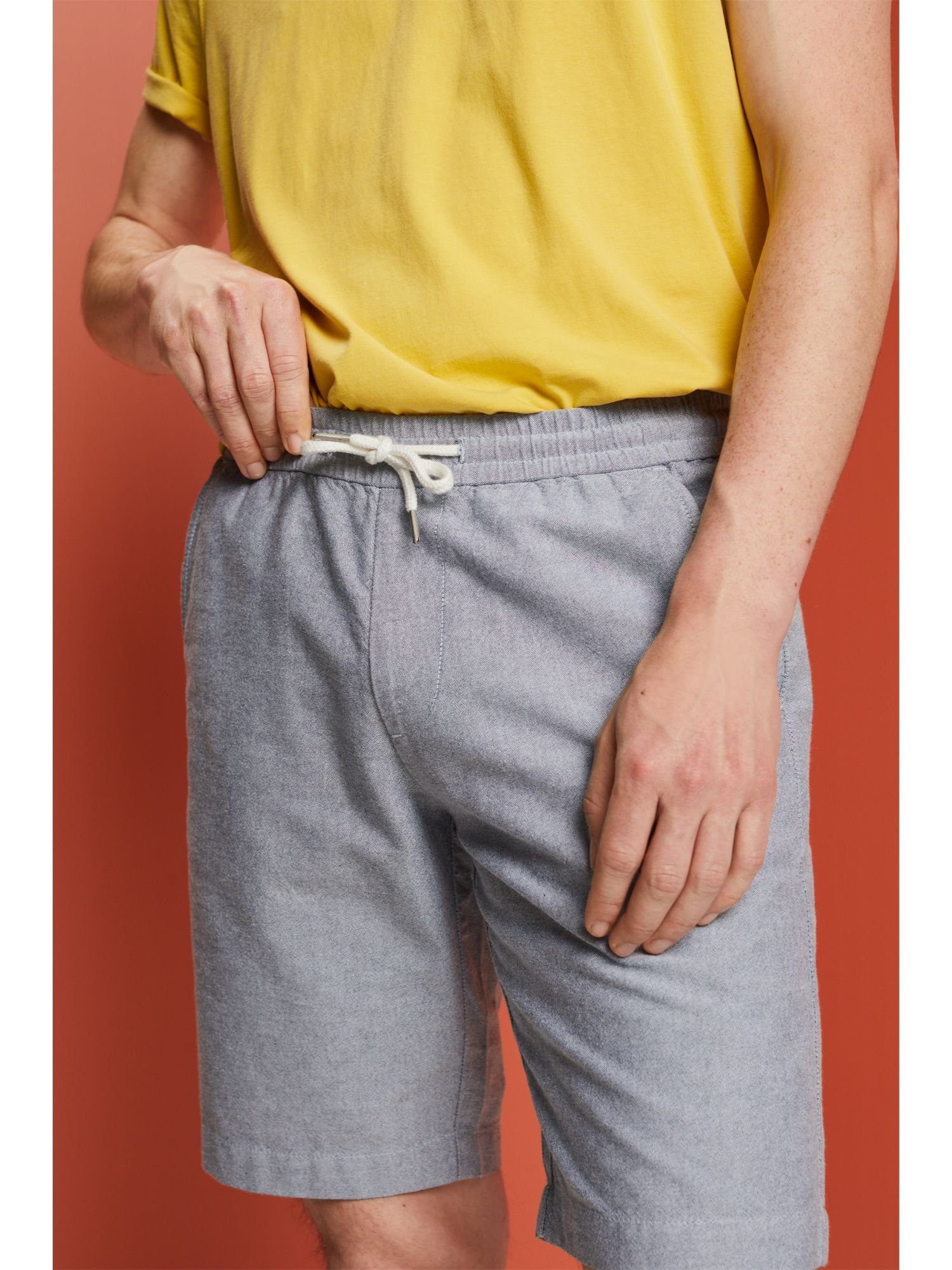 % NAVY Esprit 100 Pull-on-Shorts aus Twill, Baumwolle (1-tlg) Shorts