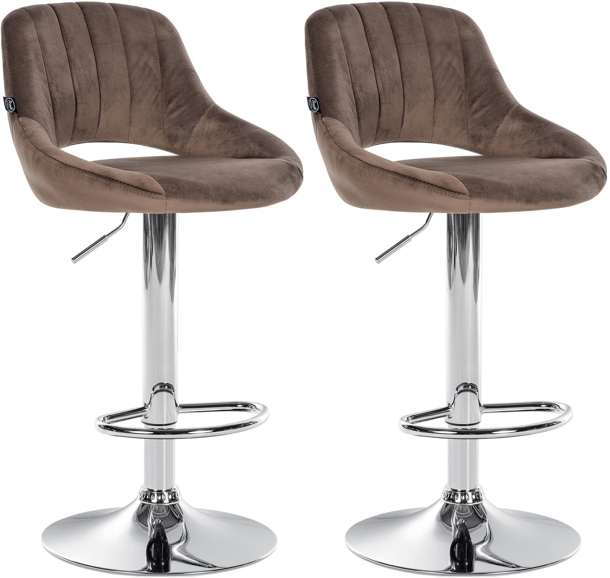 CLP Barhocker Milet Samt (2er Set, günstig online kaufen