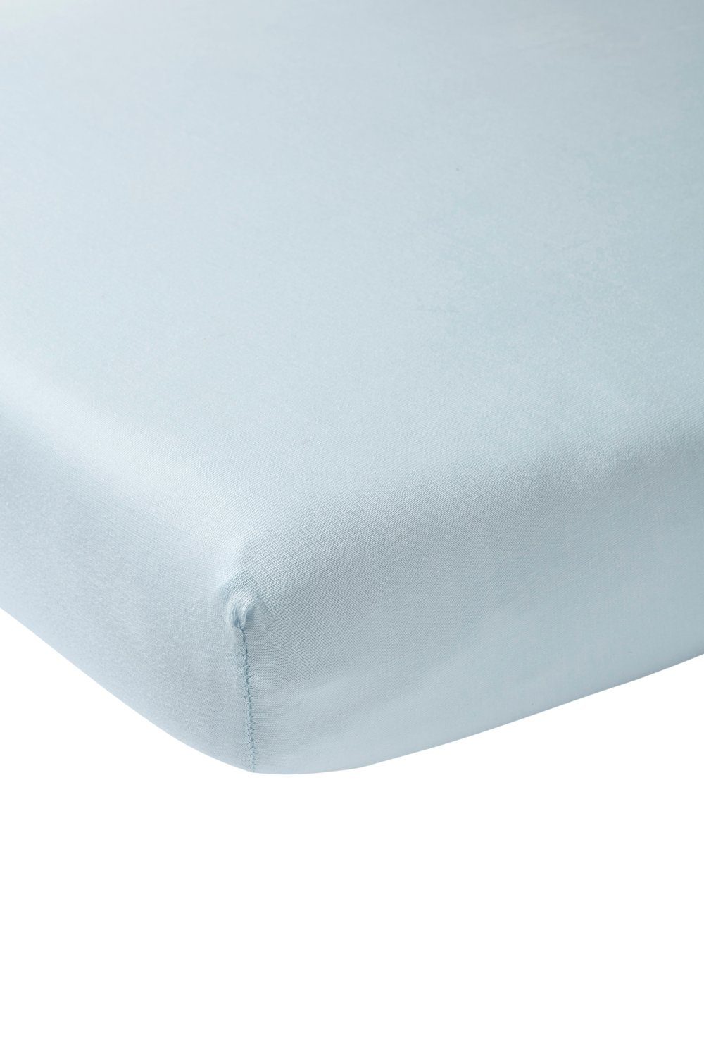 Meyco Baby Spannbettlaken Uni Light Blue, günstig online kaufen