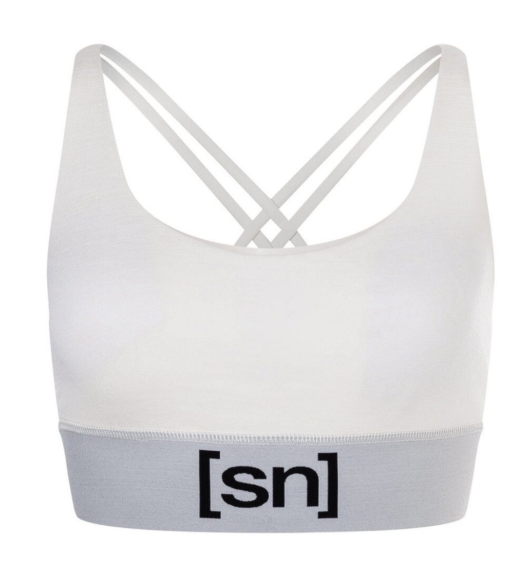 SUPER.NATURAL Sport-BH Funktionsunterwäsche Sport-Bra Super Top (angenehmer Tragekomfort)