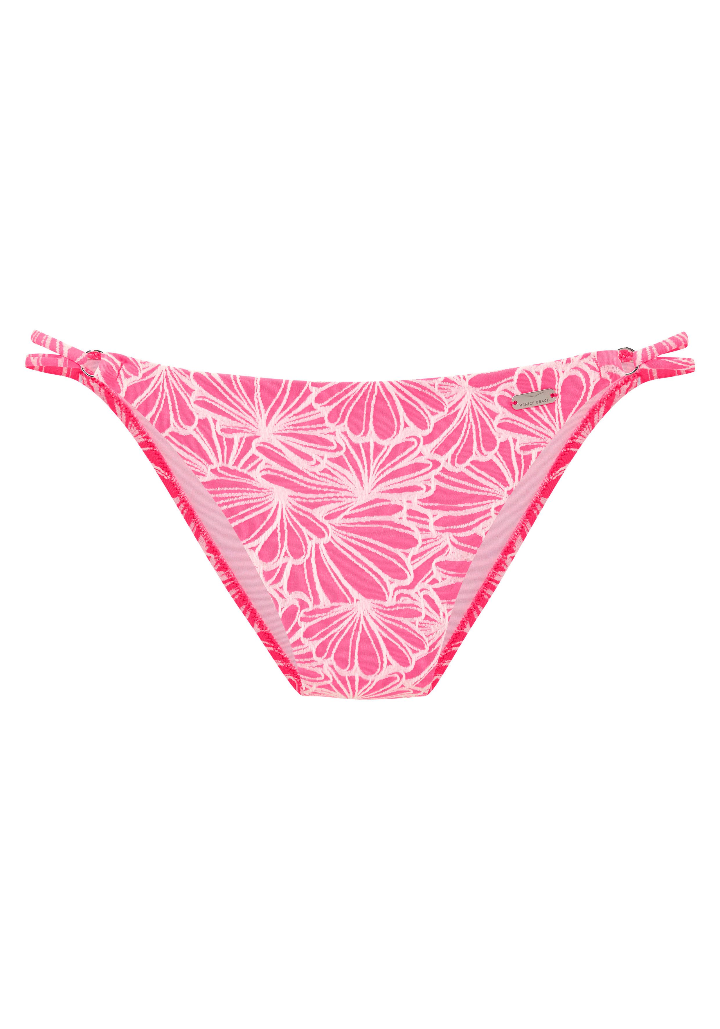 Venice Beach Bikini-Hose Peony in knapper Schnittform und modischer Strukturware