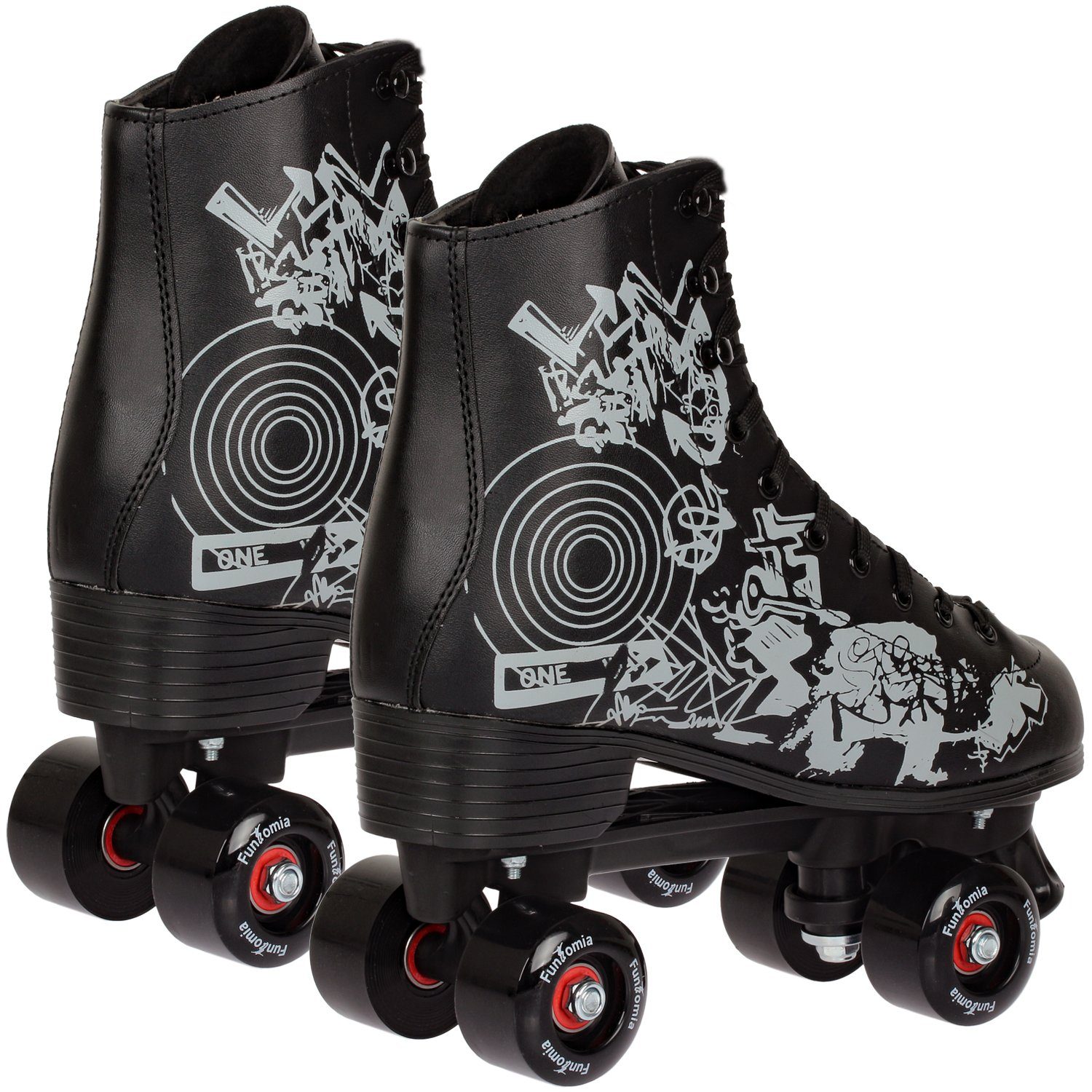 FunTomia Rollschuhe Rollschuhe Discoroller Größen 30-44 Rollerskates Retro Skate