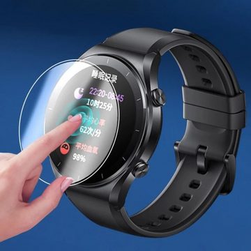 Wigento Smartwatch-Hülle Für Xiaomi Watch 2 Pro Display Schutzfolie Kristallklar Transparent