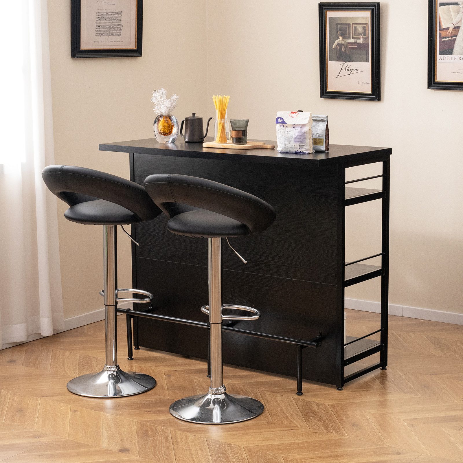 COSTWAY Bartisch, Küchenregal mit Weinregal & günstig online kaufen