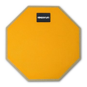 keepdrum Schlagzeug Übungspad Practice Pad Orange Set mit Hocker