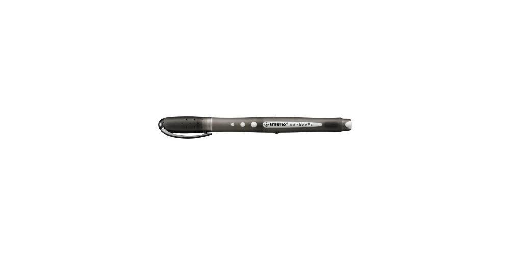 STABILO Tintenroller Tintenroller worker®+ colorful Strichstärke: 0,5 mm Schreibfarbe: schwarz