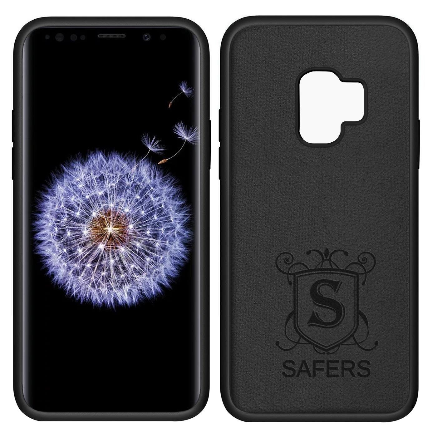 CoolGadget Handyhülle Silikon Case für das Samsung Galaxy S9 Slim TPU Cover 5,8 Zoll, Weiche Schutz Hülle mit Innen Fleece aus Stoff Handy Tasche