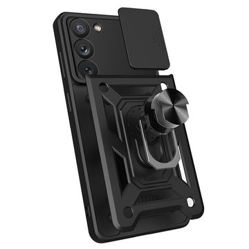 FITSU Handyhülle Handyhülle für Samsung Galaxy A15 Hülle Outdoor Case 6,5 Zoll, Robuste Handyhülle stabile Schutzhülle Cover Case mit Kamera Slider