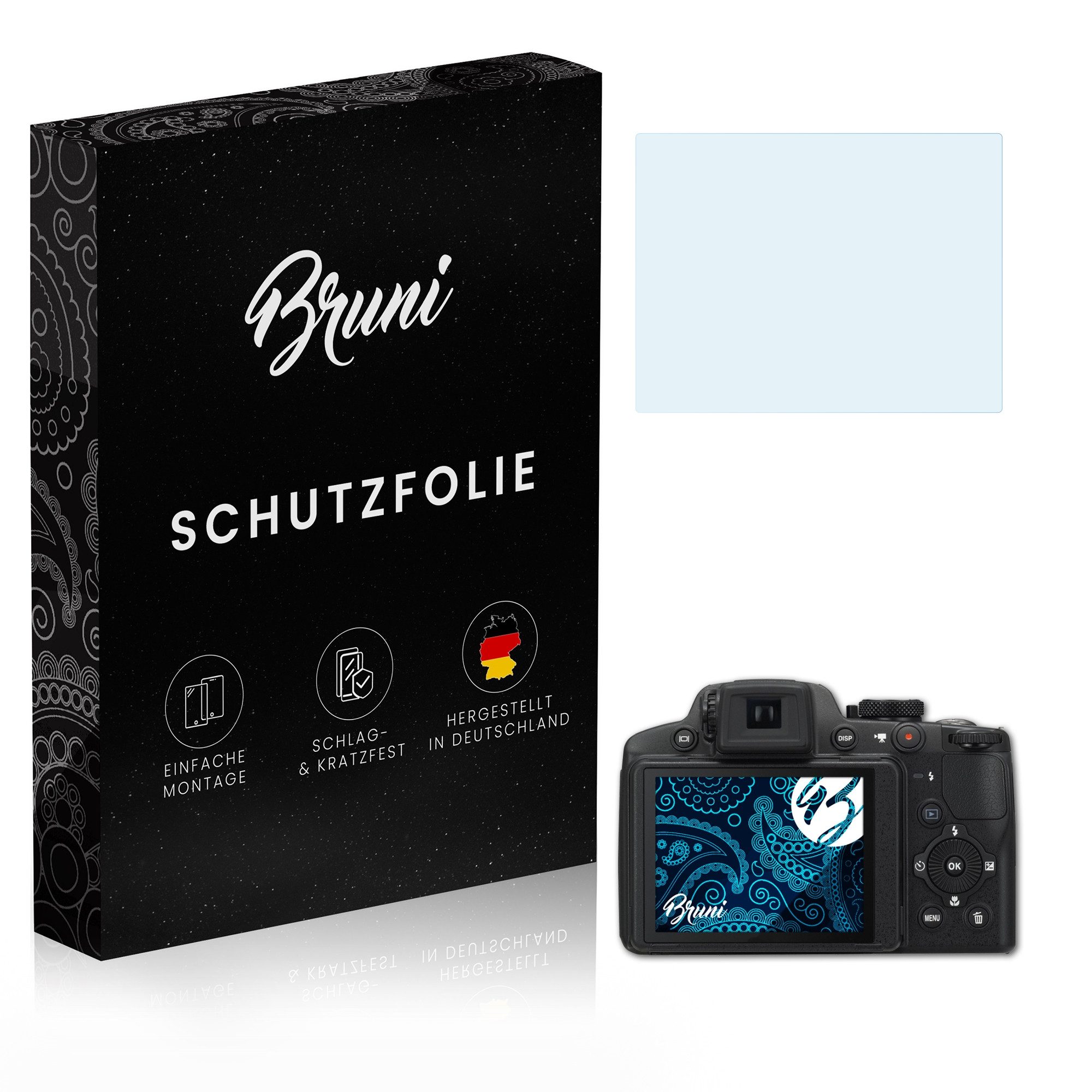 Schutzfolie Glasklare Displayschutzfolie für Coolpix P510
