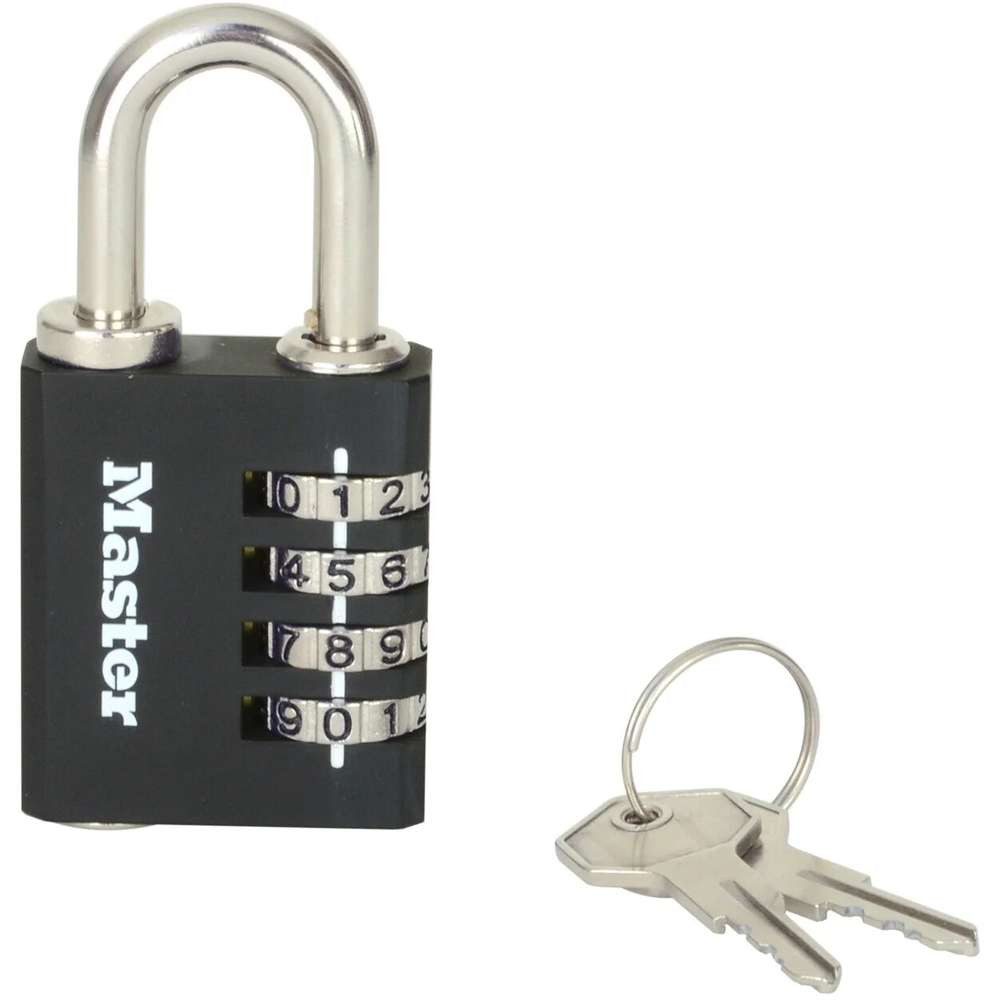 Master Lock Zahlenbügelschloss MASTER LOCK Zahlensschloss inkl. Notschlüssel 78x40x16mm