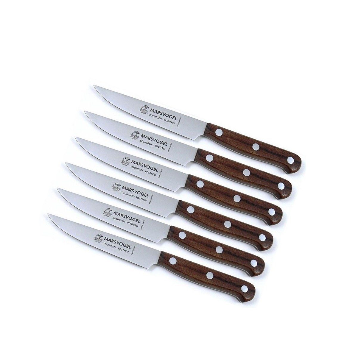 Marsvogel Brotzeitmesser 6 Stück Brotzeitmesser Bubinga