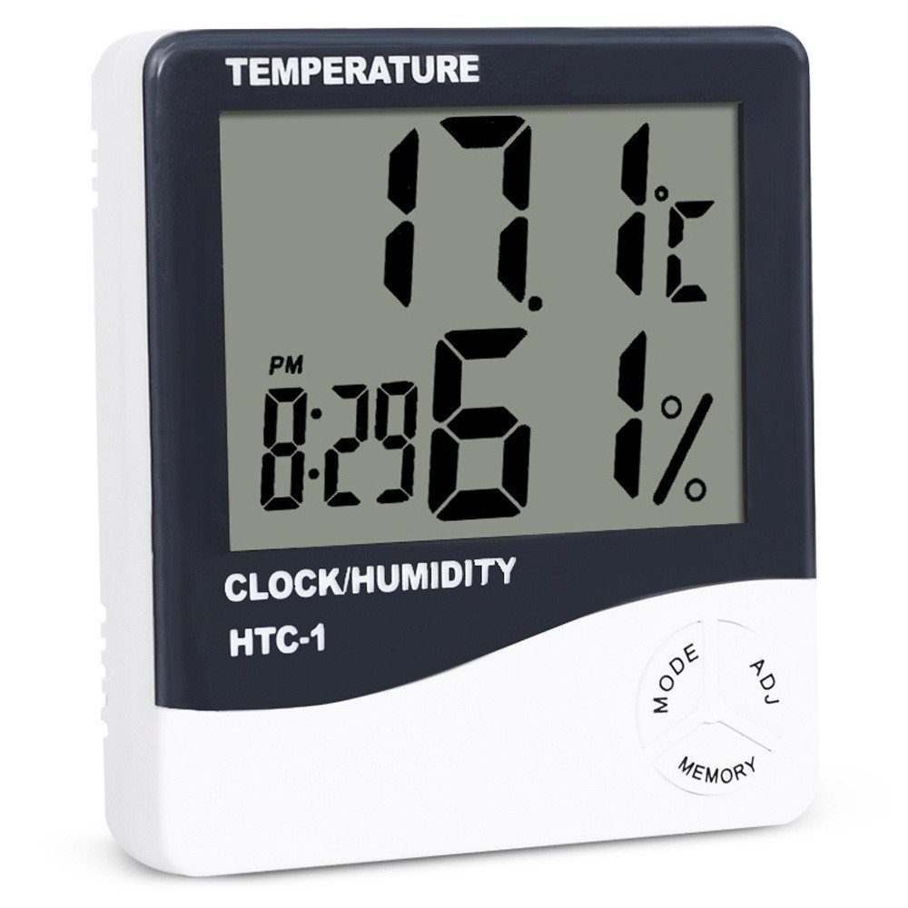 Wetterstation Wetterstation Thermometer Hygrometer Temperatur Alarmfunktion Uhr