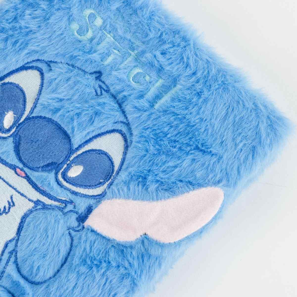 Disney Notizheft Lilo & Stitch Plüsch für Kinder Schreibwaren mit Stoffeinband