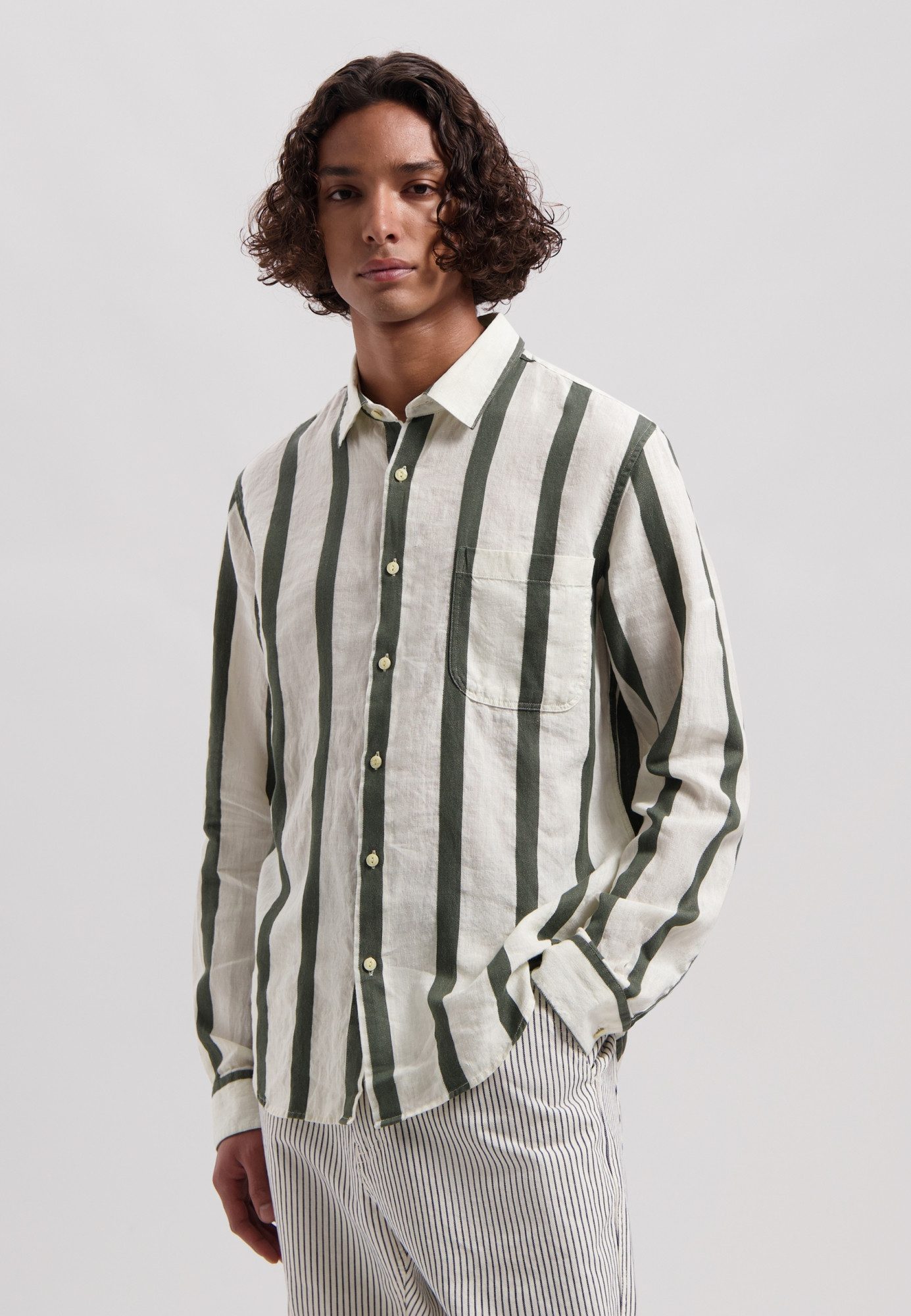 Dstrezzed Flanellhemd DS_Miller Shirt Silver Birch