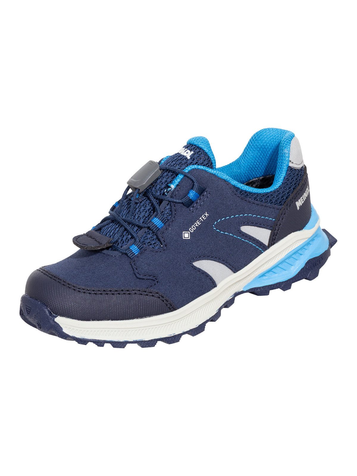 Meindl Meindl Kivo Junior GTX marine/cobalt Wanderschuh Herausnehmbares Best-Fit-Fußbett für optimalen Sitz bei Kinderfüßen