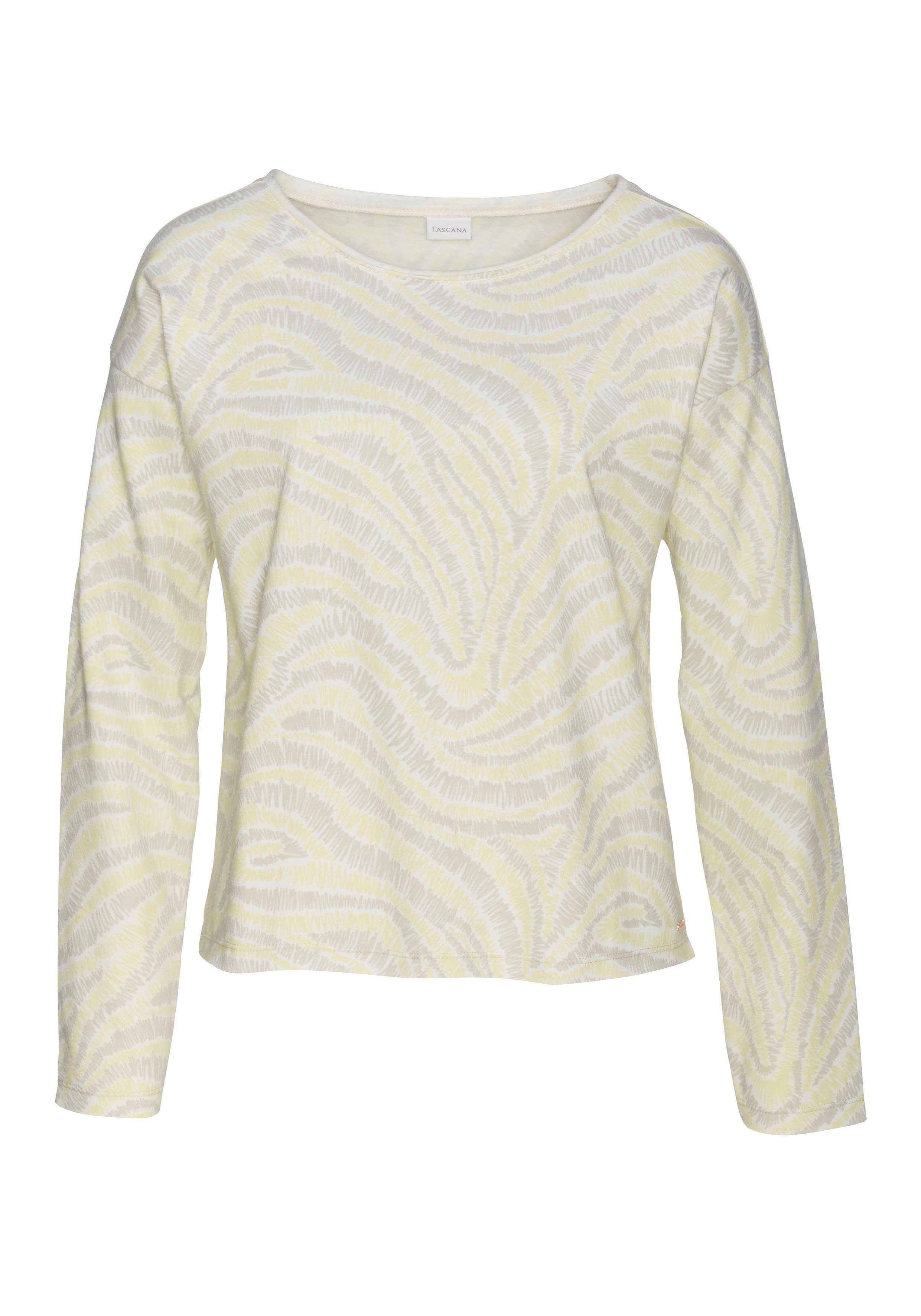 LASCANA Sweatshirt mit Statement Druck, Loungeanzug günstig online kaufen