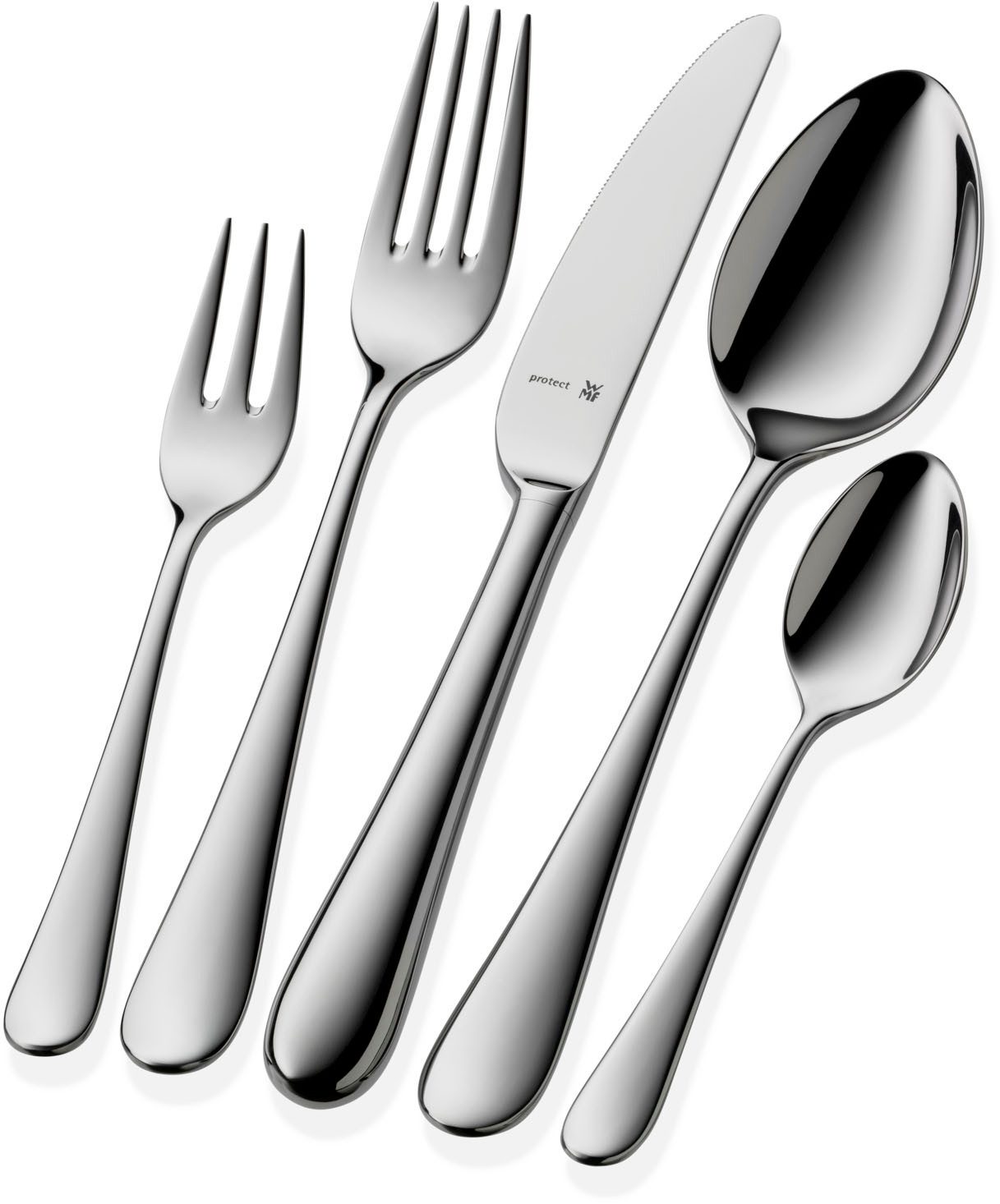 WMF Besteck-Set Merit (30-tlg), 6 Personen, Cromargan® Edelstahl Rostfrei 18/10, poliert