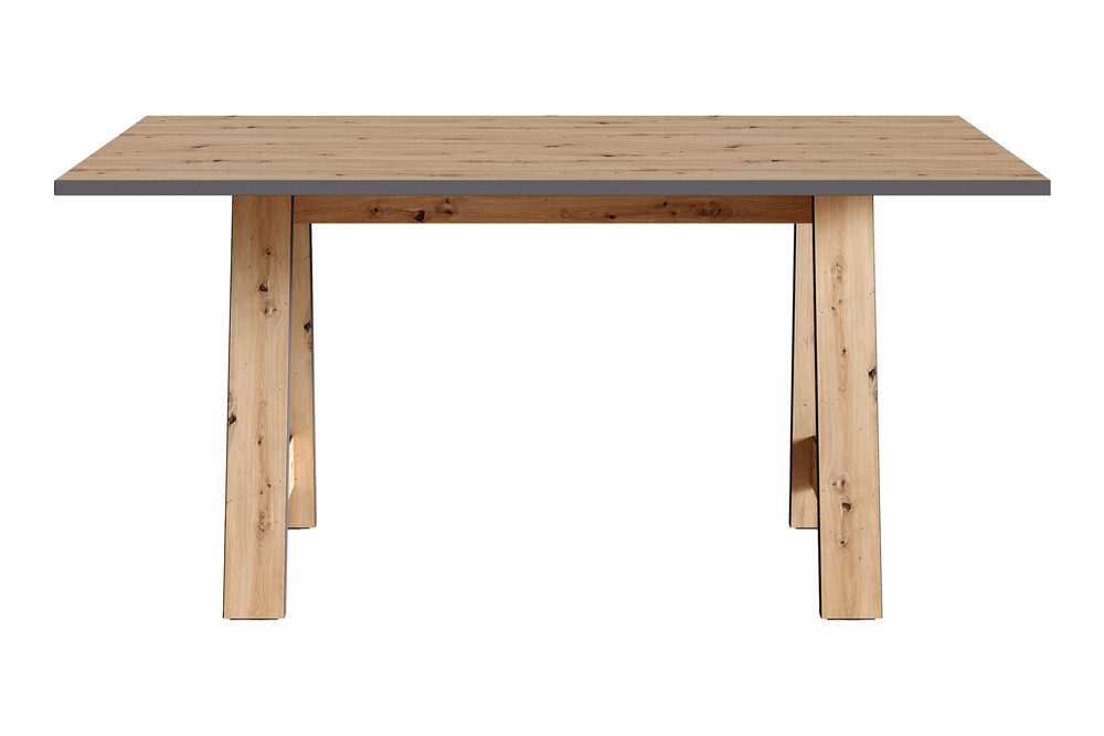 riess-ambiente Esstisch LOFT 160cm natur · eckiger Esszimmertisch mit Tischbeinen in A-Form (Einzelartikel, 1-St), Eichen-Design · 6 Personen · Scandinavian Des – Bild 5 von 5