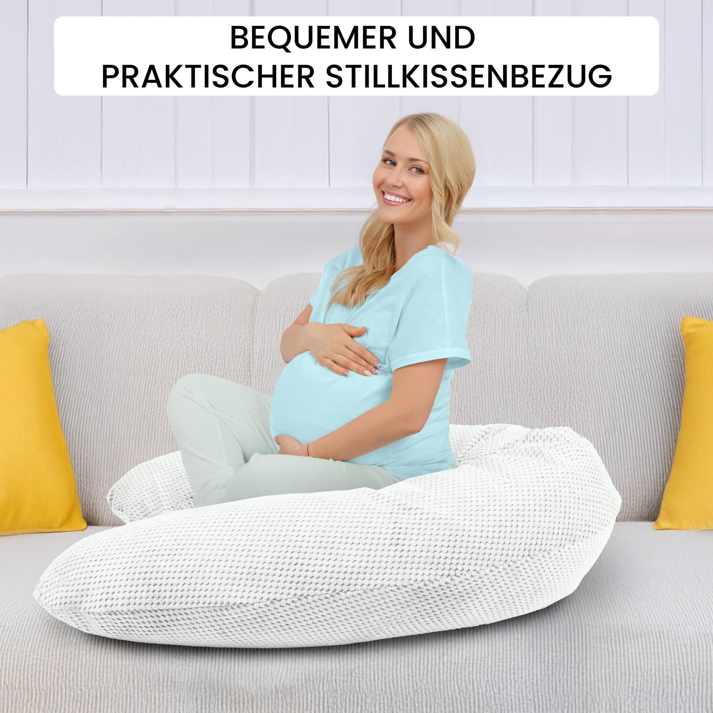 Amilian Stillkissenbezug 170 cm - Bezug für Stillkissen, Seitenschläferkiss günstig online kaufen