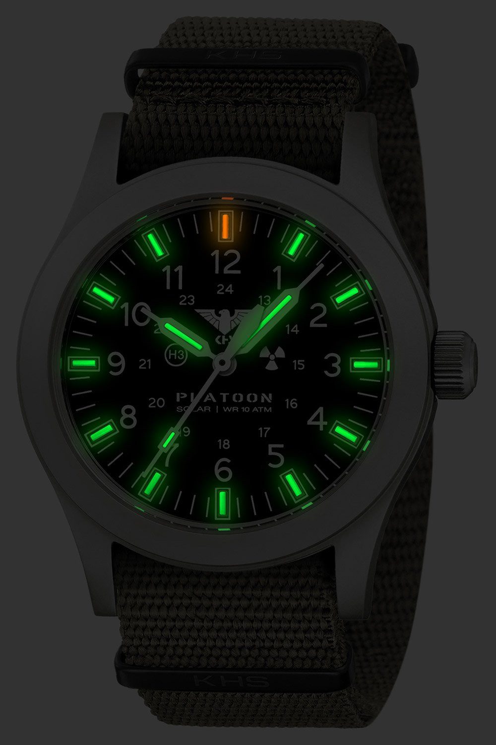 KHS Solaruhr Herren-Platoon Natoband Grau