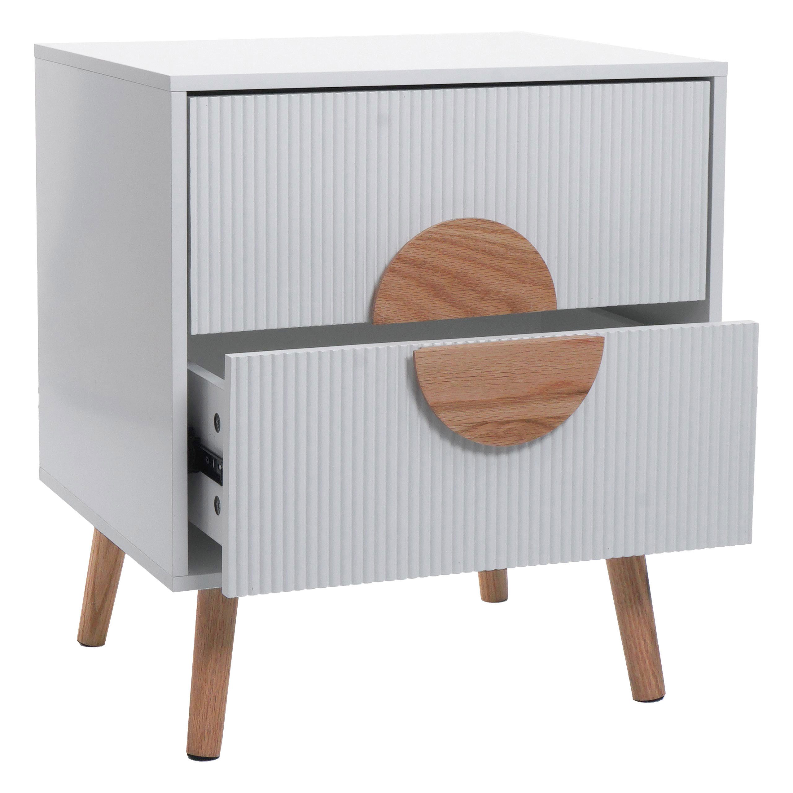 MCW Nachttisch MCW-N89-NW, Inklusive Fußbodenschoner günstig online kaufen