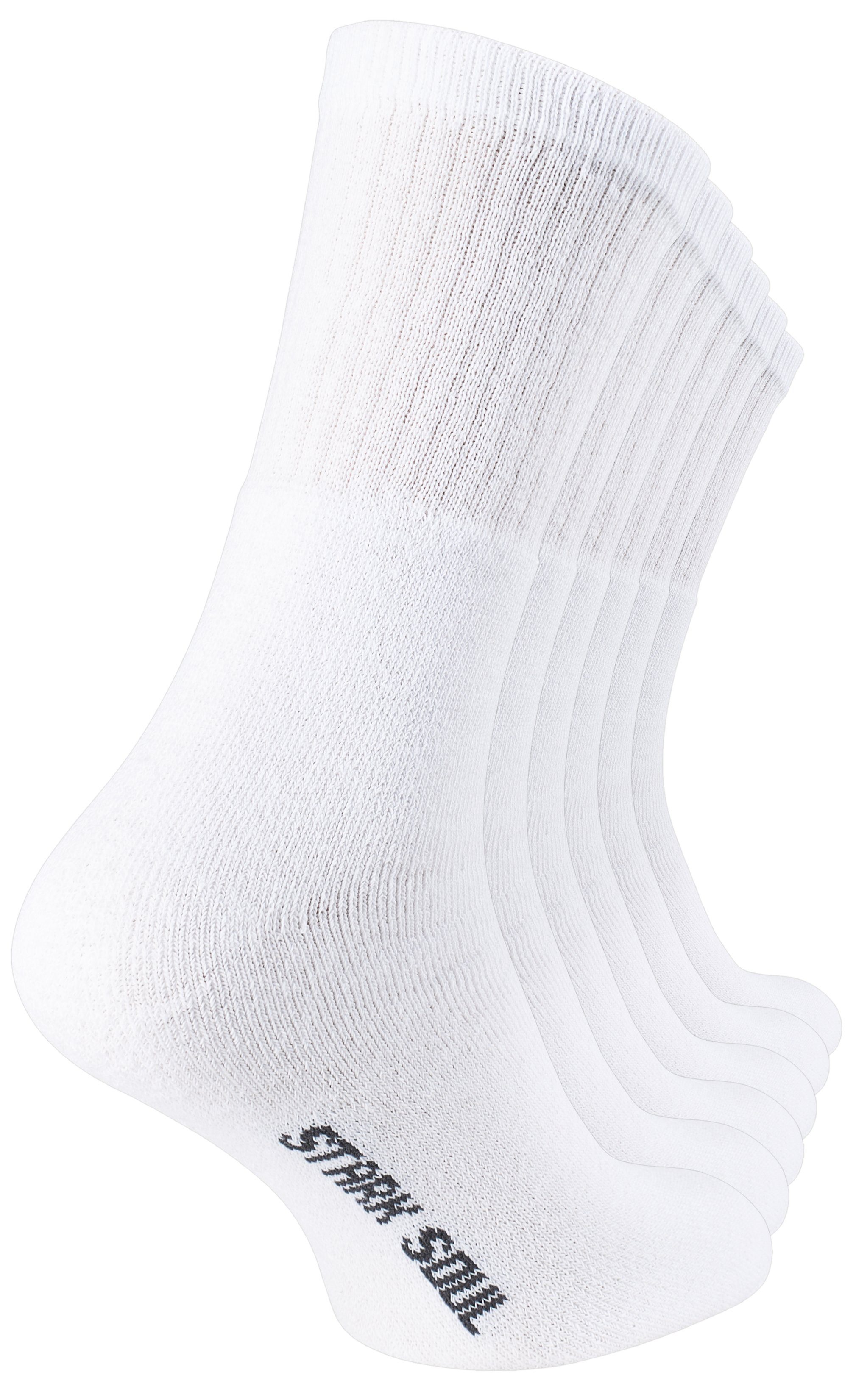 Tennissocken Crew Socken - 6 oder 12 Paar Tennissocken, Freizeitsocken