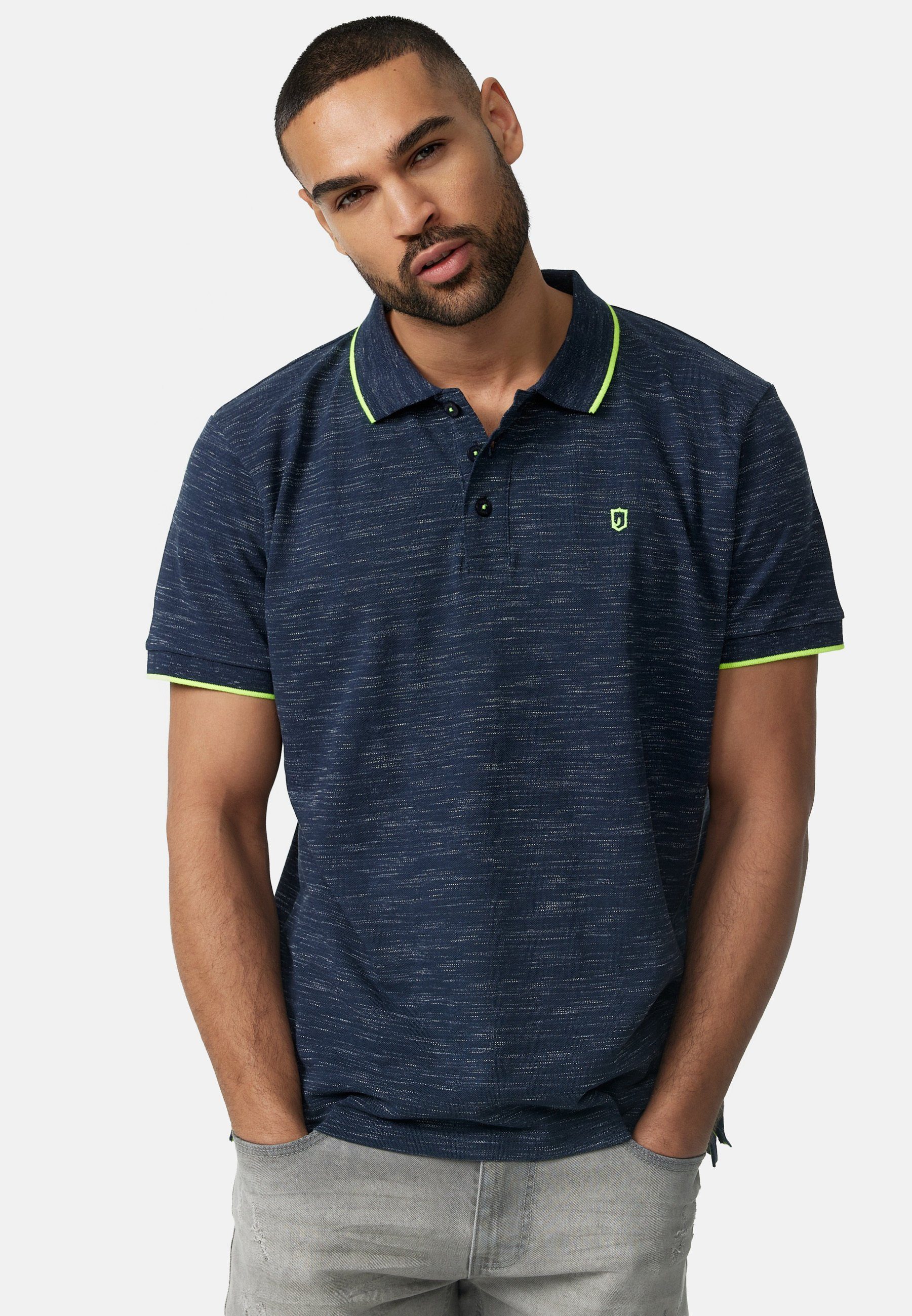 Indicode T-Shirt Mecklenburgh Navy