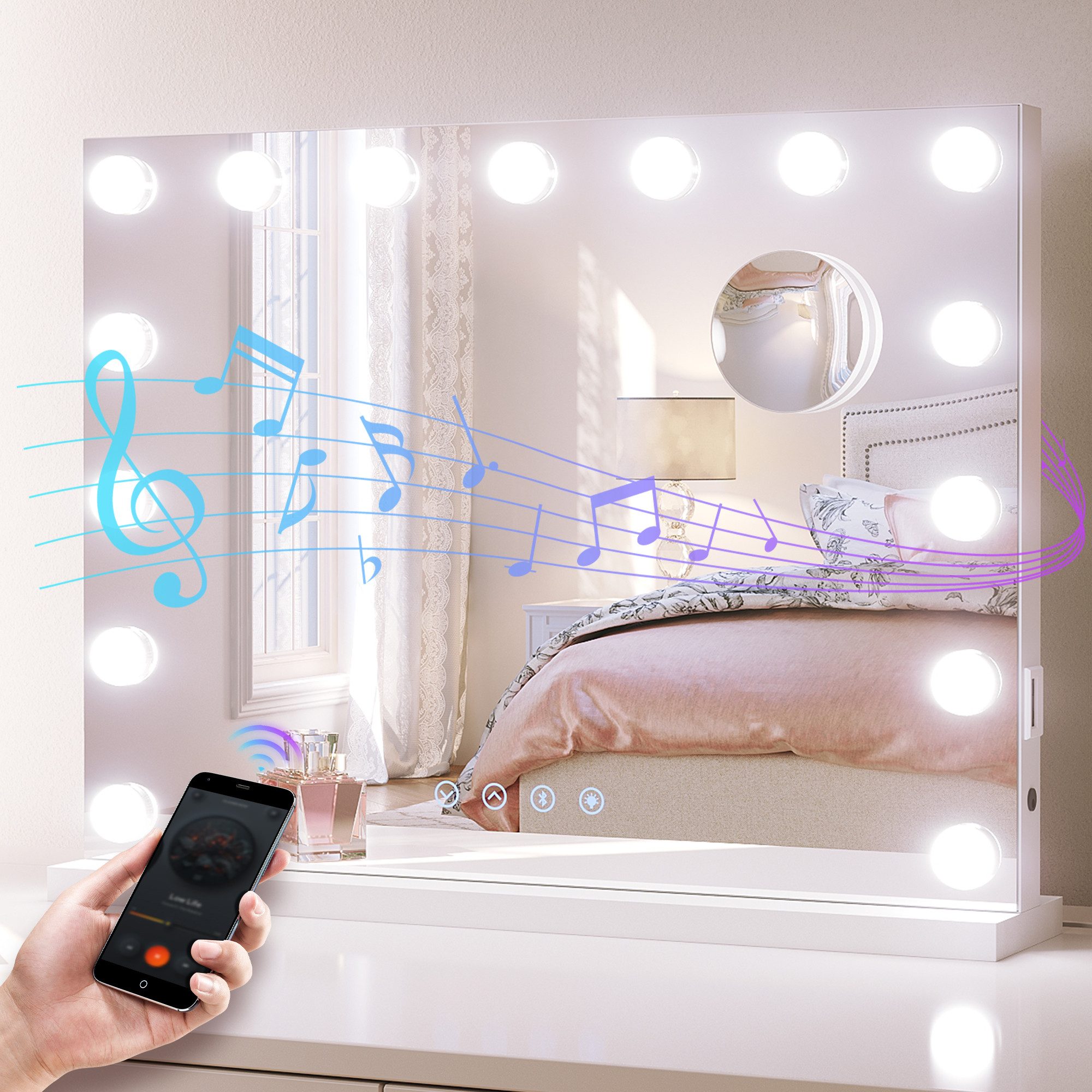 SONNI Schminkspiegel Schminkspiegel mit beleuchtung, Make-up, günstig online kaufen