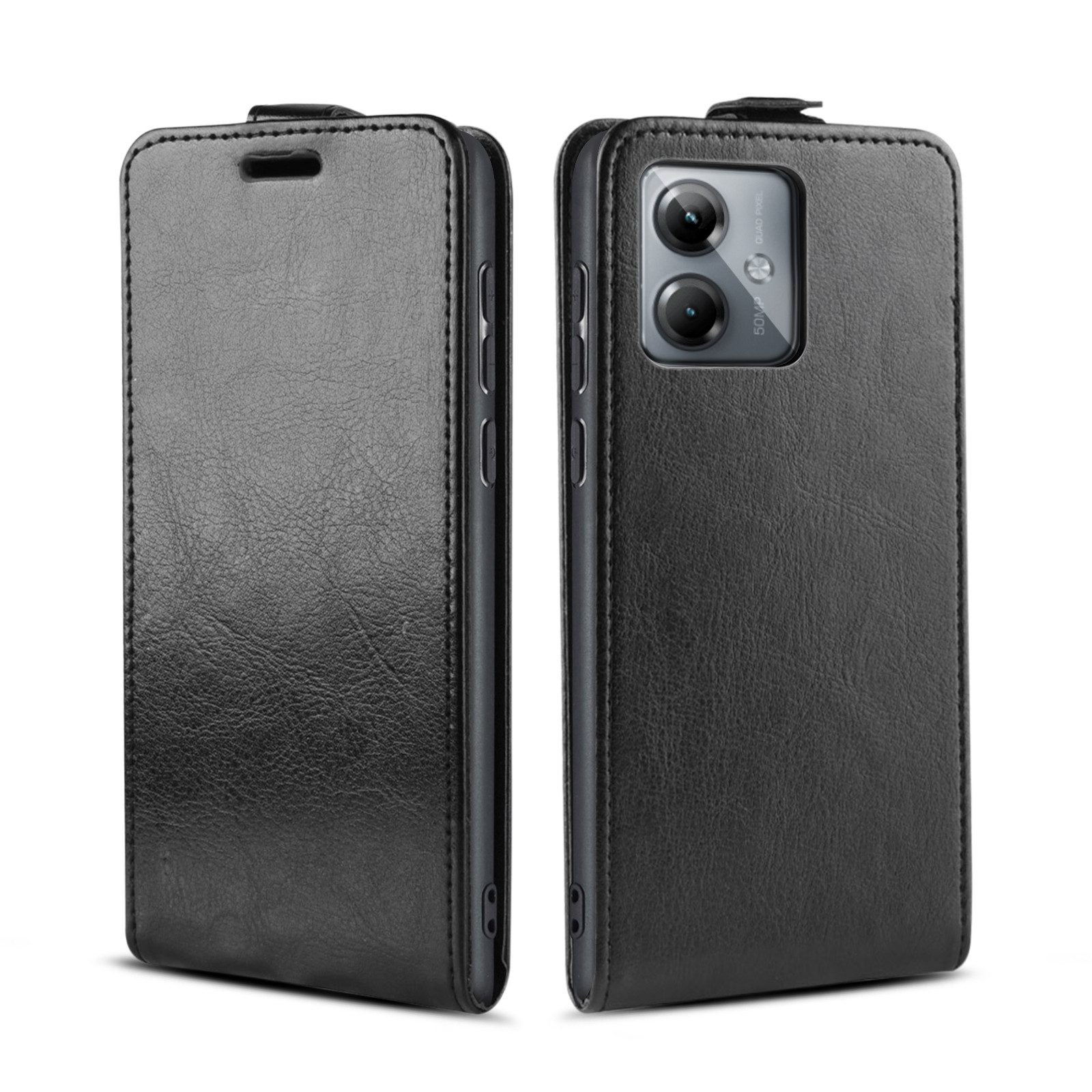 Tec-Expert Handyhülle Klapp Hülle für Motorola Moto G14 6.5 Zoll, 6.5", Tasche Klapphülle Case mit Kartenfach Fliphülle vertikal