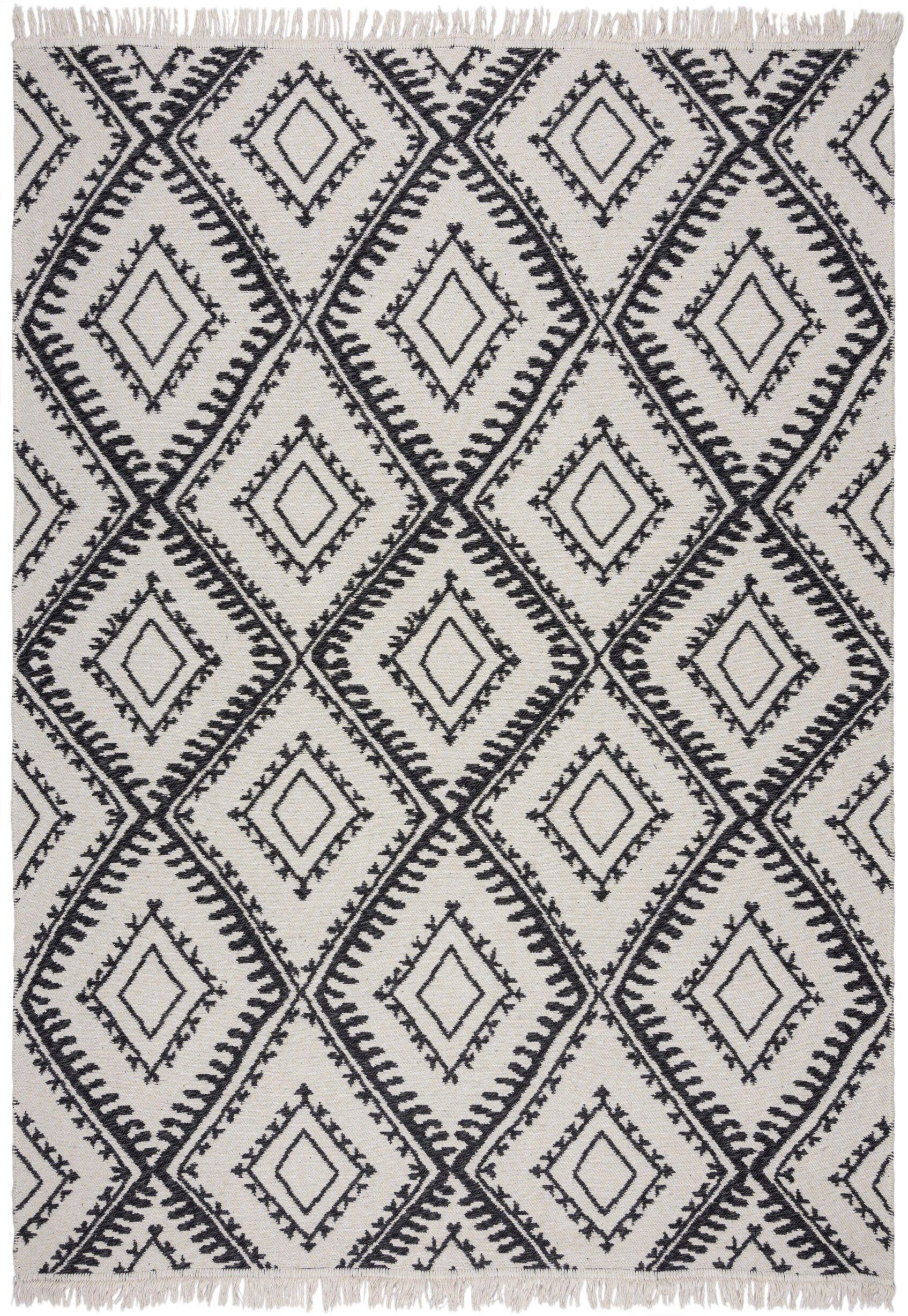 Wendemuster, mm, schwarz Berber Teppich RUGS, ALIX, Höhe: FLAIR rechteckig, 2 Design
