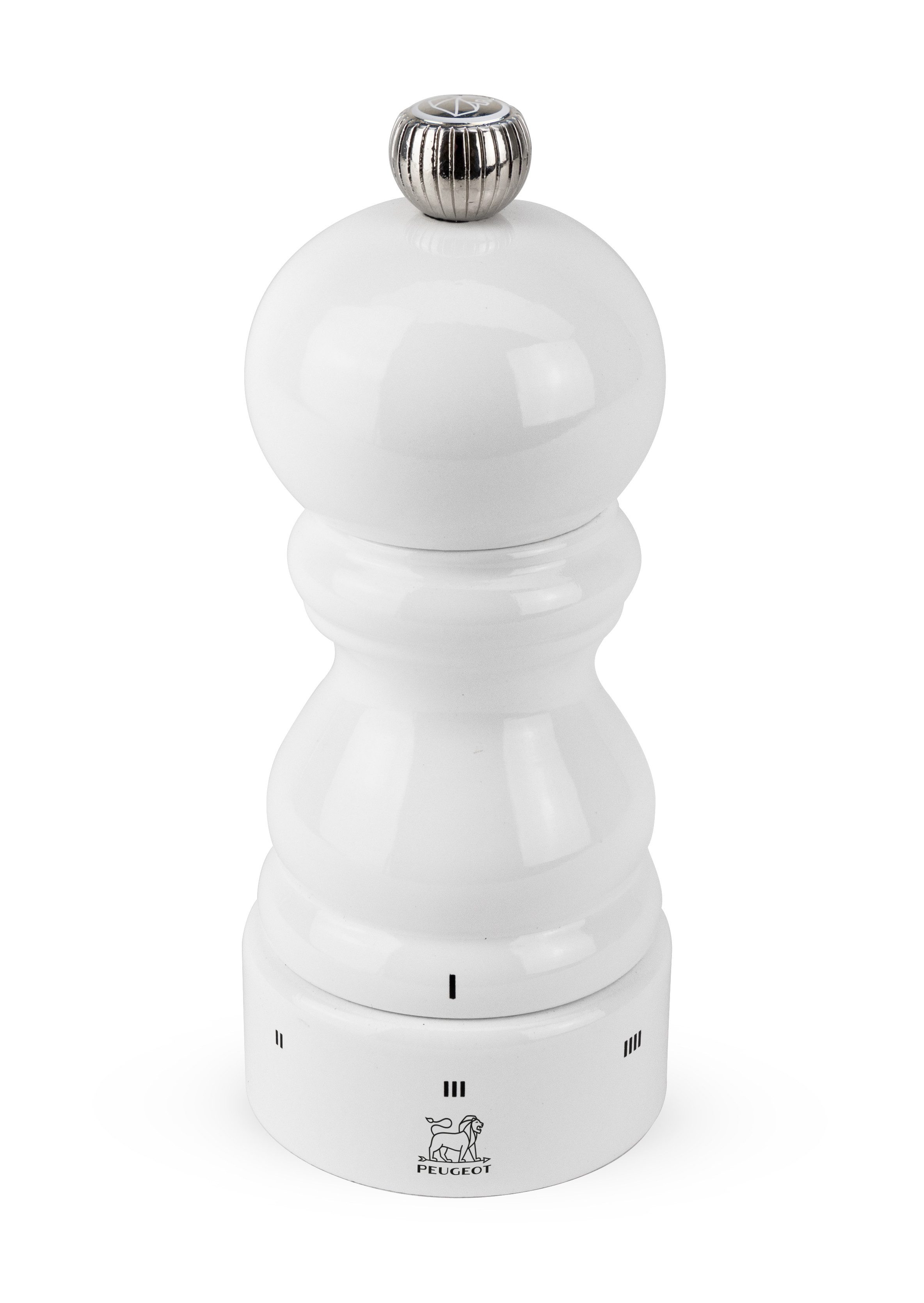 PEUGEOT Salzmühle PARIS 12cm Weiß Buchenholz Lackiert uSelect Zirkonia-Mahlwerk