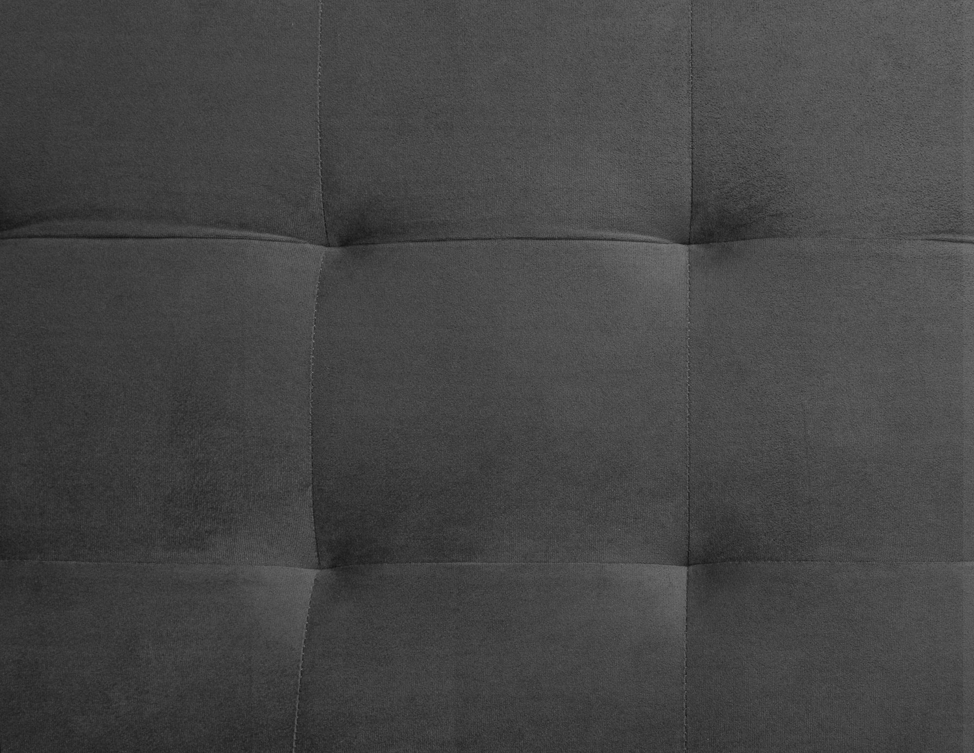 Grau massiv 2-Sitzer Buche Samtbezug, Sofa, Moebel-Eins Füße Sofa mit GLAMMI