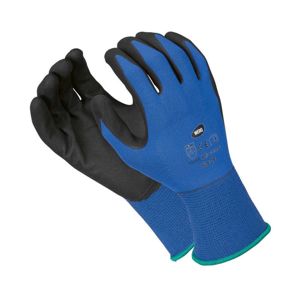 WERO Montage-Handschuhe Feinstrickhandschuh Manta, 10 Paar (10-St)