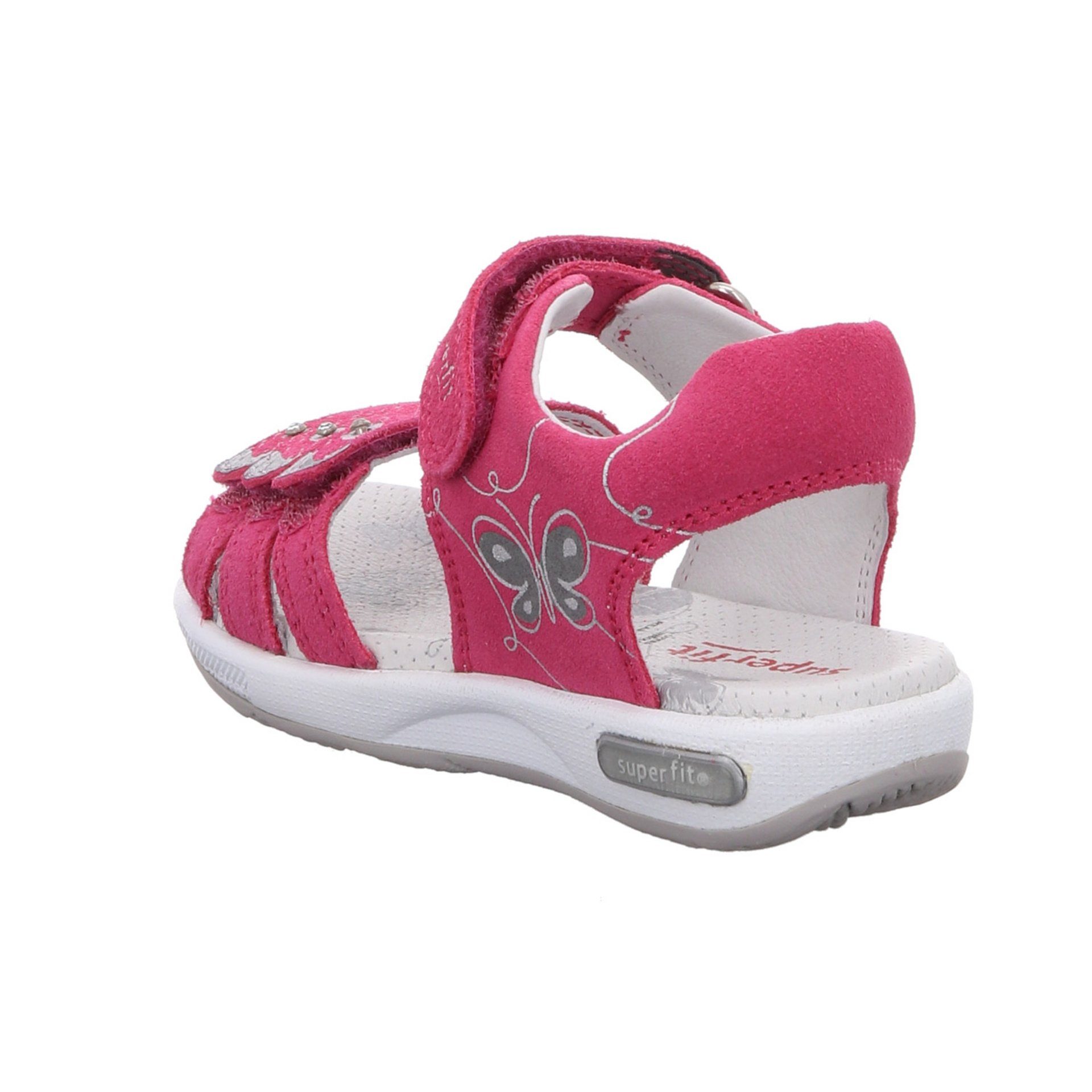 Emily Kombi Sandale Superfit Schuhe Kinderschuhe rot+lila sonst Sandale Mädchen Veloursleder Sandalen