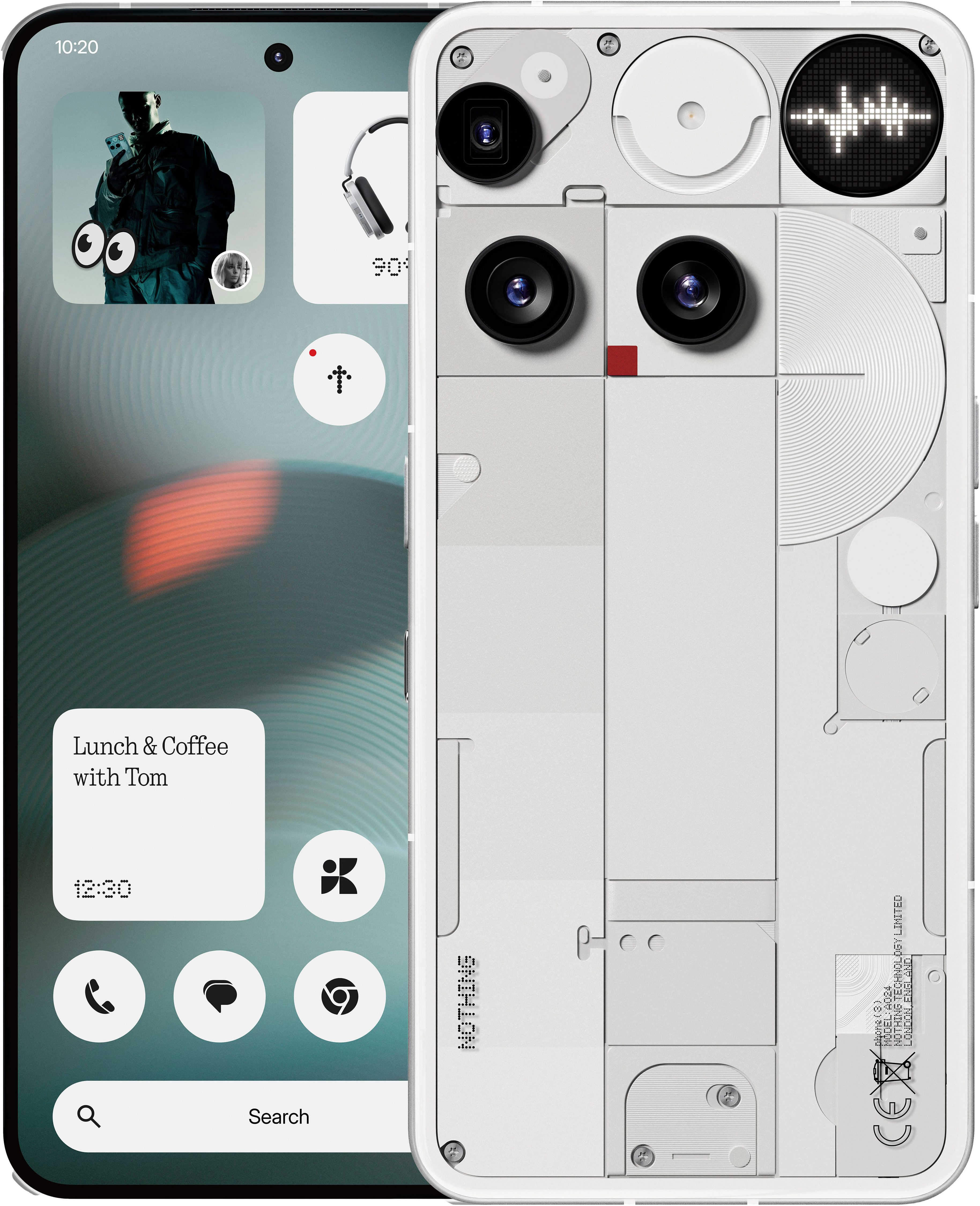 NOTHING Phone (3) Smartphone (16,94 cm/6,67 Zoll, 256 GB Speicherplatz, 50 MP Kamera)