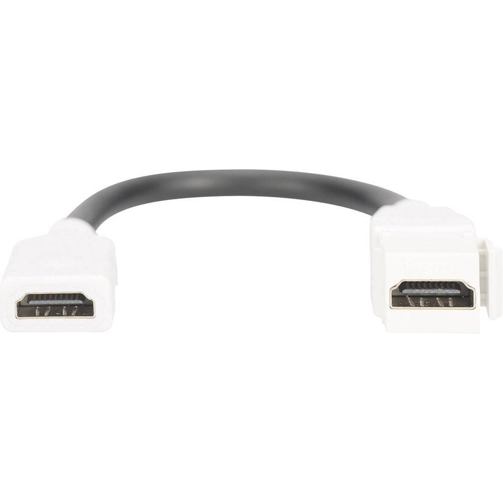HDMI 2 Keystone Modul für DN-93832, mit 12 cm Netzwerk-Adapter