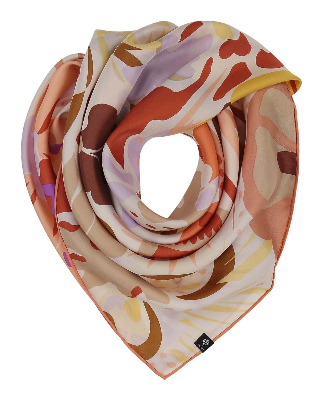 Fraas Modetuch Silk Stole With Floral Print