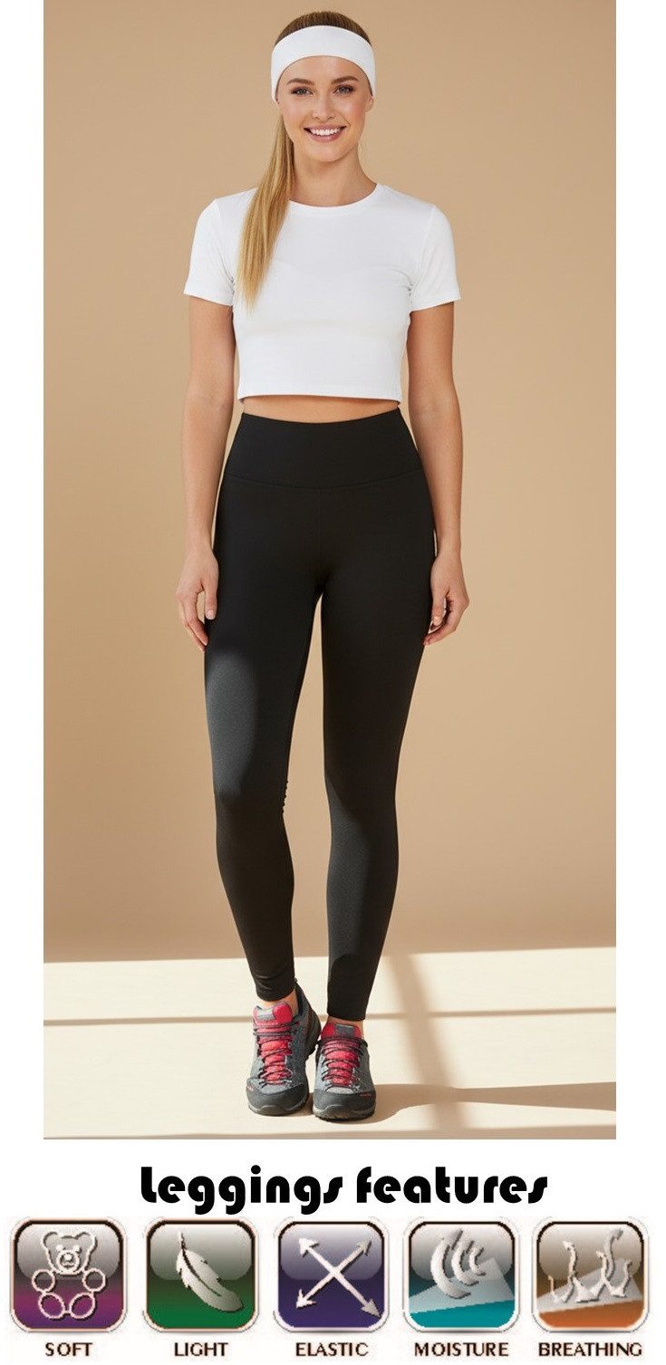 Bas Bleu Leggings Funktionale Sportleggings mit formendem Sitz, Laufhose Fitness