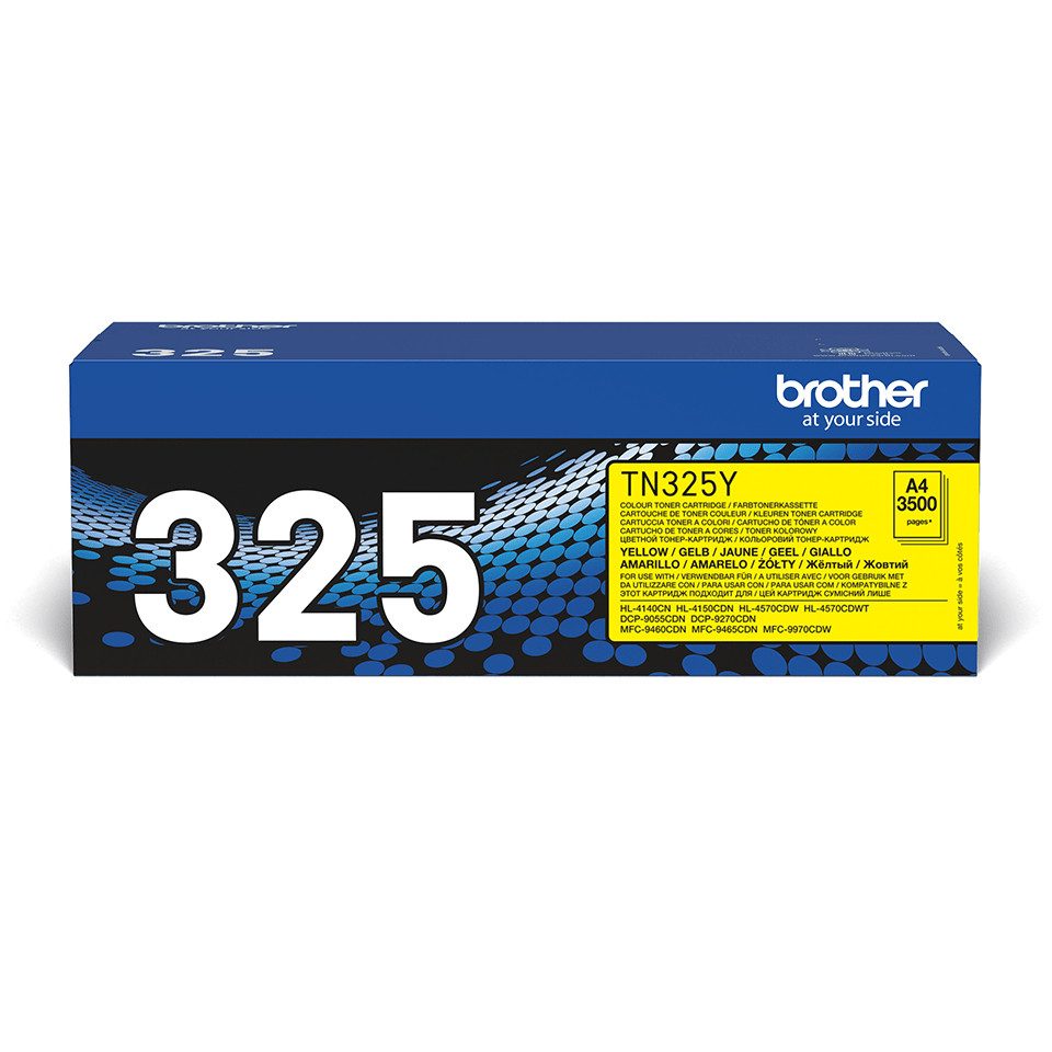 Brother Toner TN-325Y Jumbo Gelb (ca. 3500 Seiten) Tintenpatrone