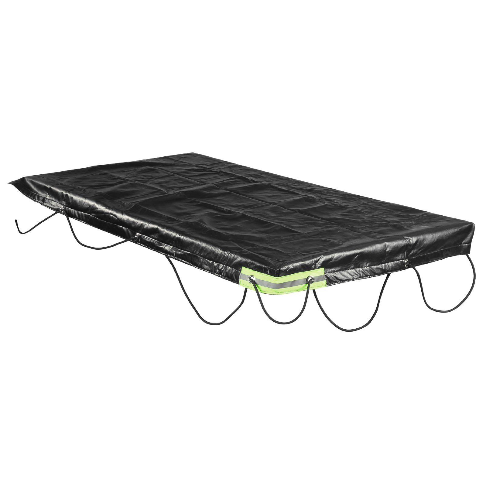 Okiyakusama Anhängerabdeckung 211x116x8cm - Wasserdichter Oxford-Stoff Mit Reflektorstreifen