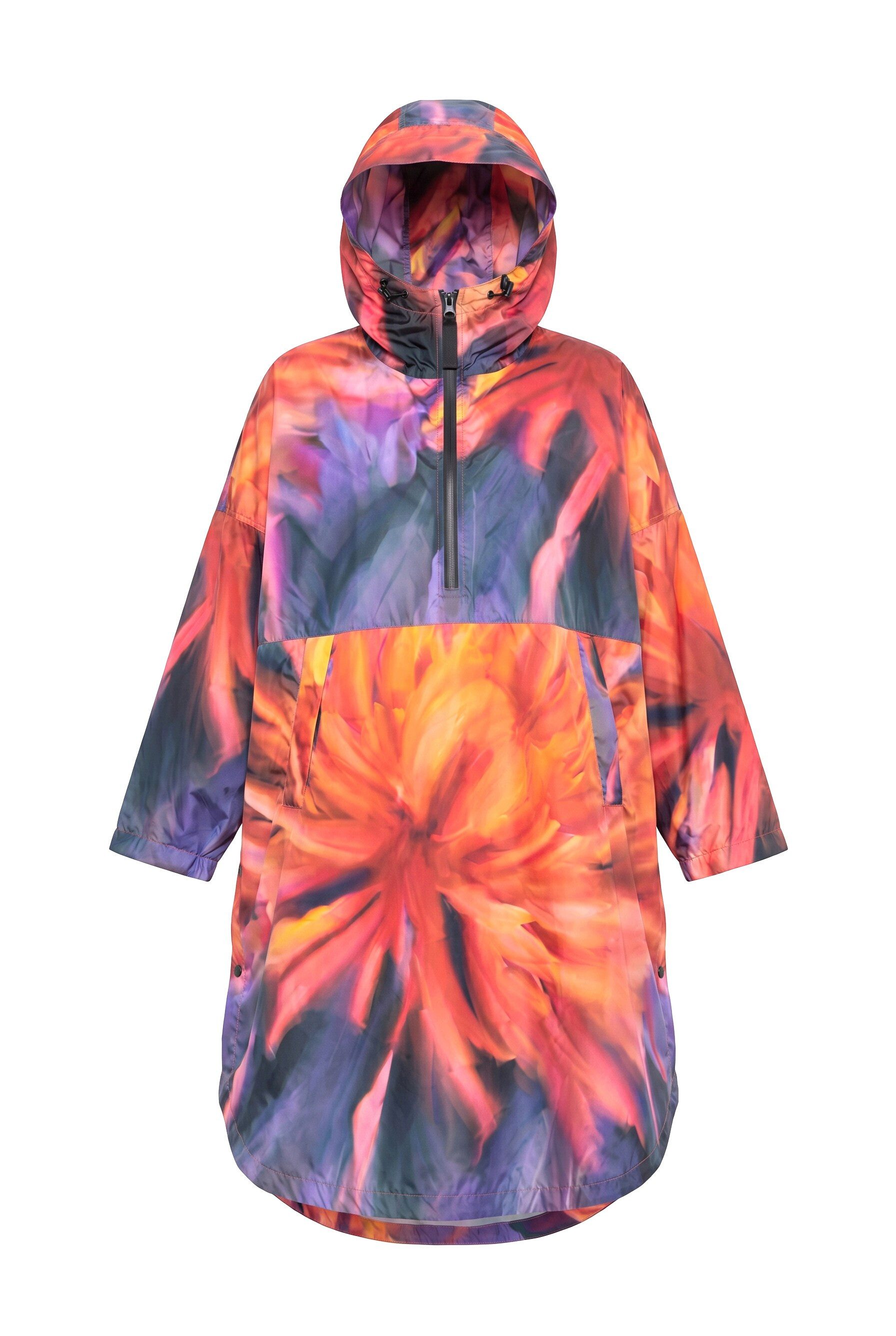 Laurasøn Funktionsjacke Funktions-Regencape Unisex Print Kapuze