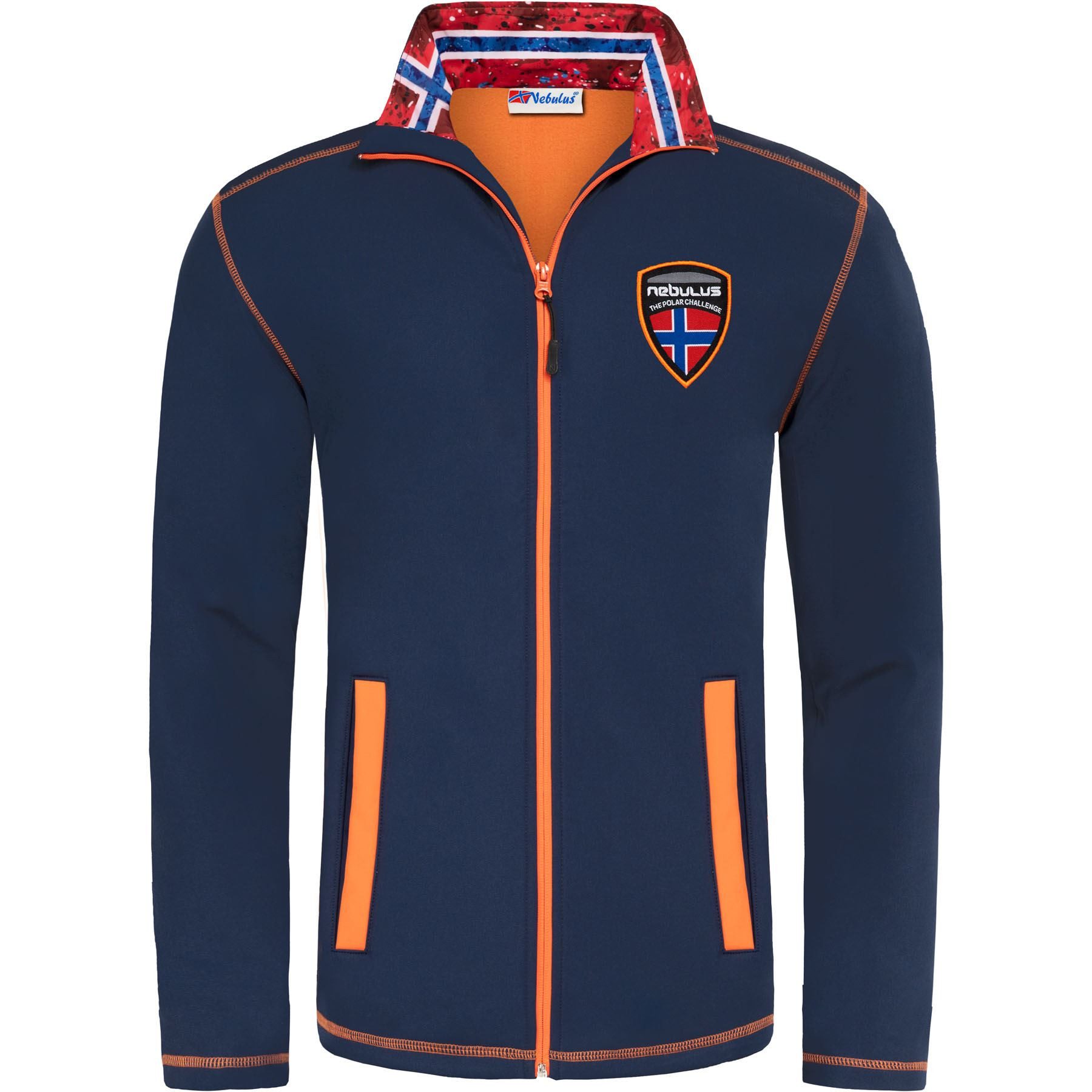 Nebulus Softshelljacke MARQUES, P5546 - Herren, navy-orange, L