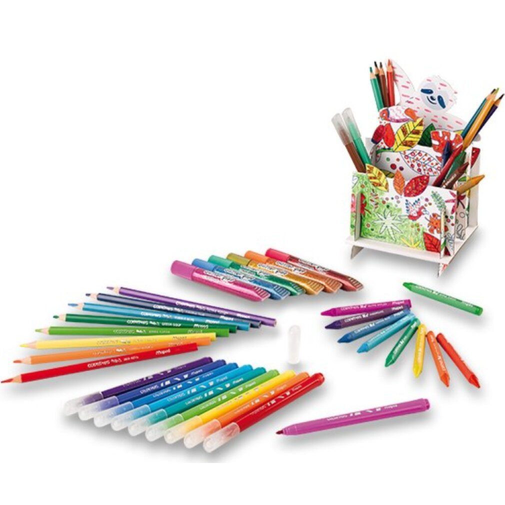 MAPED Filzstift Bastelset-Malset Creativ 50 Teile sortiert Für Kinder ab 5 Jahren