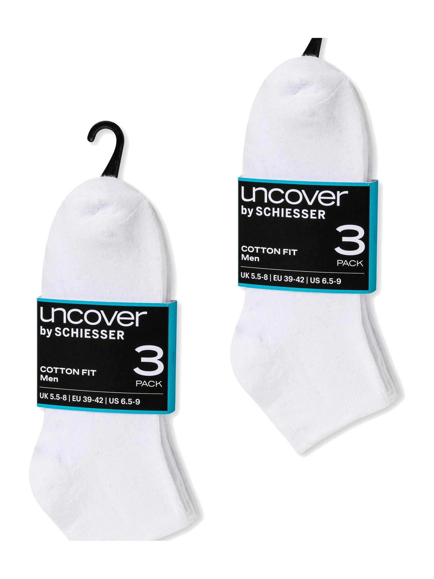 Multi Uncover (6-Paar) Weiss Schiesser Sneakersocken