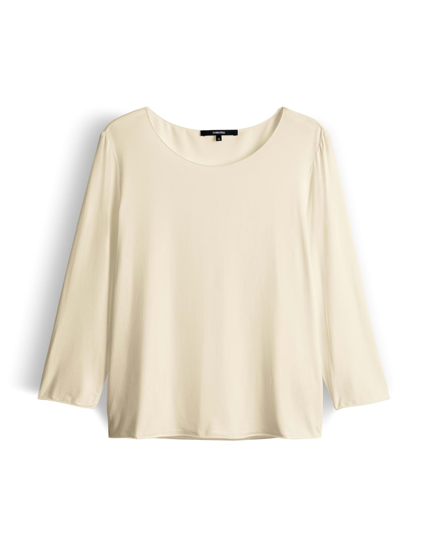 someday 3/4-Arm-Shirt KIROSA Slim aus ECOVERO™ Viskosemix schmale Passform, gerader Schnitt, normale Länge