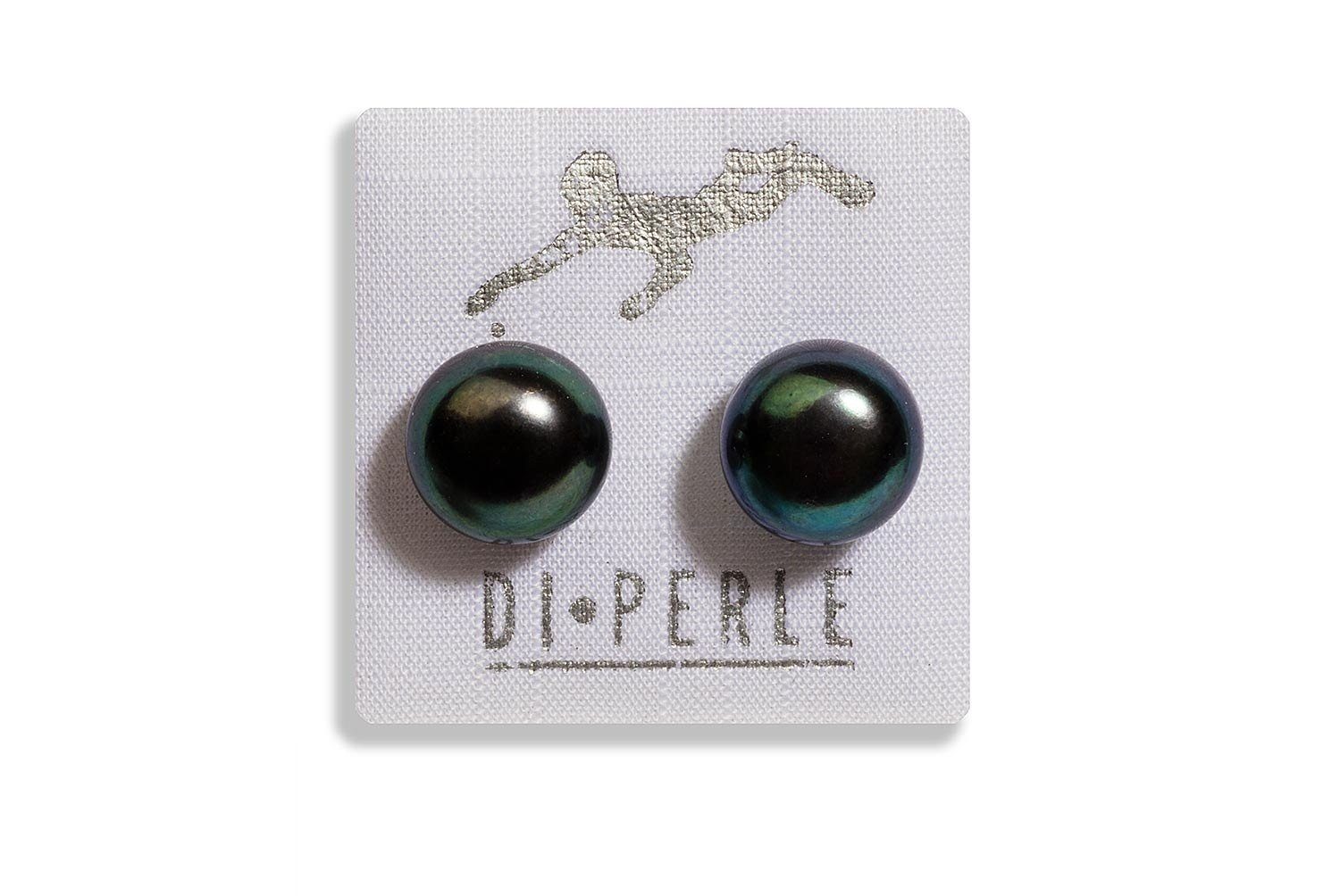 DI PERLE Paar Ohrstecker Damen Perlenschmuck 925 Silber Süsswasser Perlen Ohrstecker, Damen Perlenschmuck