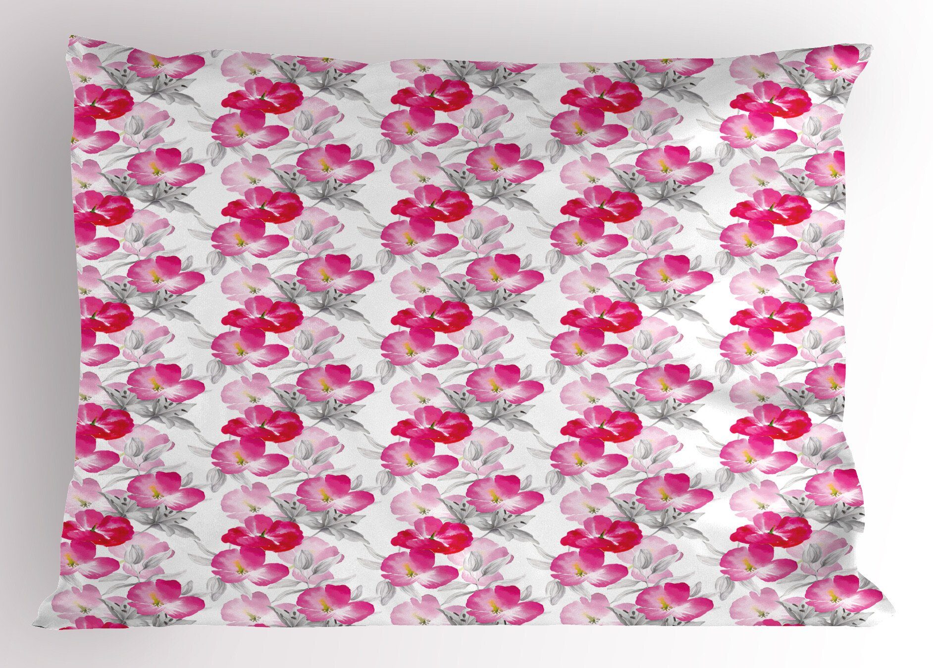Romantische Gedruckter Standard Abakuhaus Kissenbezüge Zusammensetzung Stück), Kopfkissenbezug, Dekorativer (1 Blume Frühling Size
