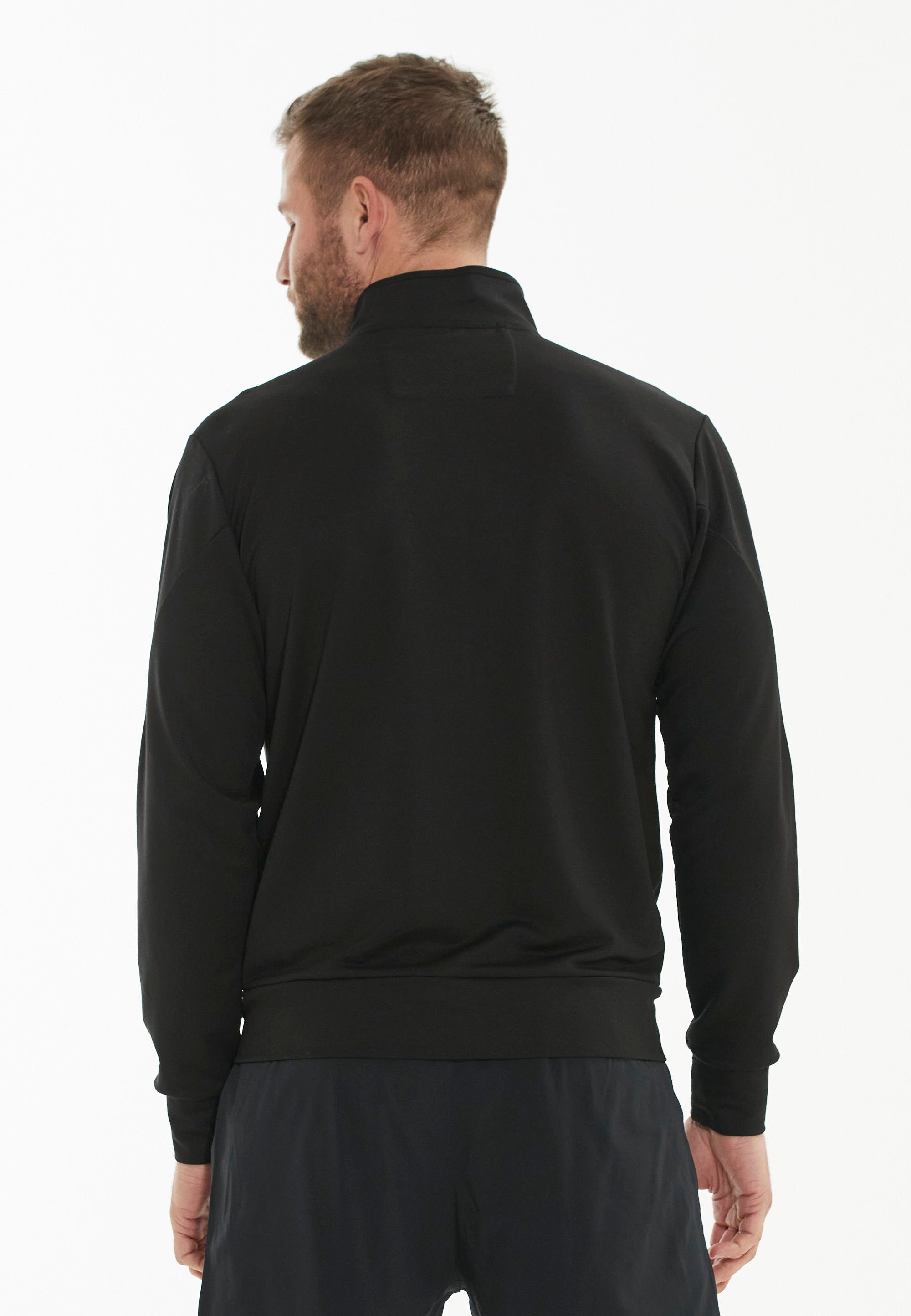 mit praktischen Sweatshirt ENDURANCE schwarz Seitentaschen Loweer