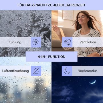 Klarstein Klimagerät Metrobreeze Rom, Klimagerät mobil Air Conditioner Kühlgerät Luftkühler