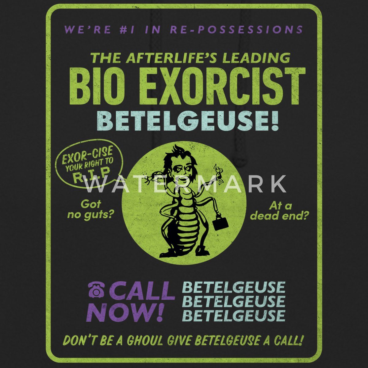 Spreadshirt Hoodie Beetlejuice 2 Bio Exorcist Betelgeuse Anzeige Unisex Hoodie (1-tlg)